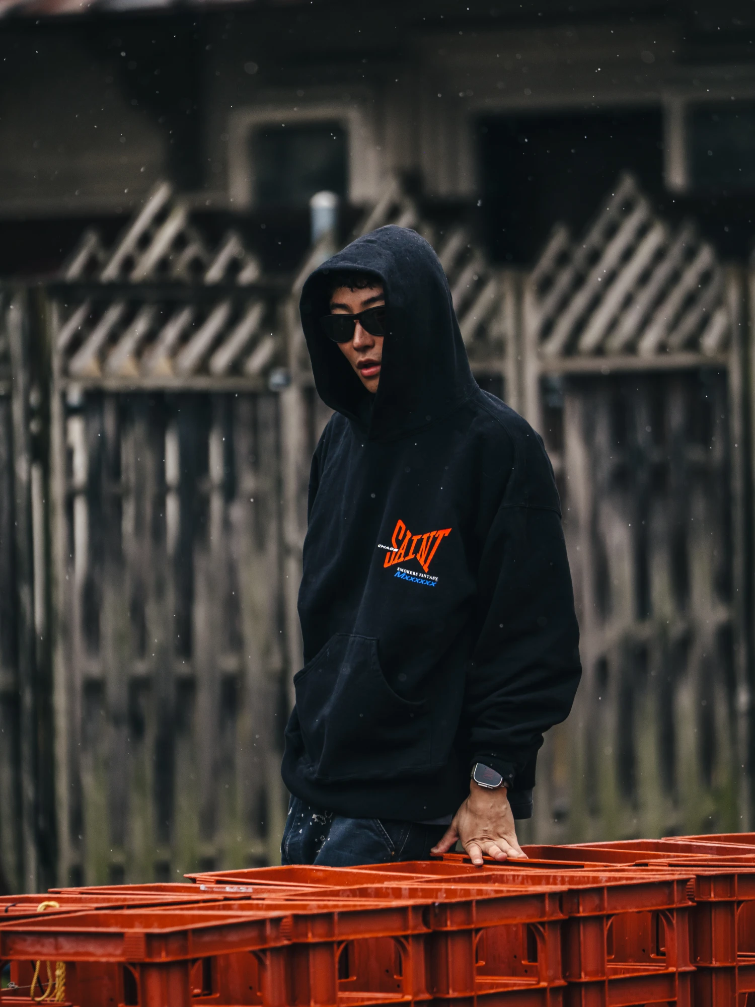 Худи SAINT MXXXXXX Ribon Saint Hoodie Black