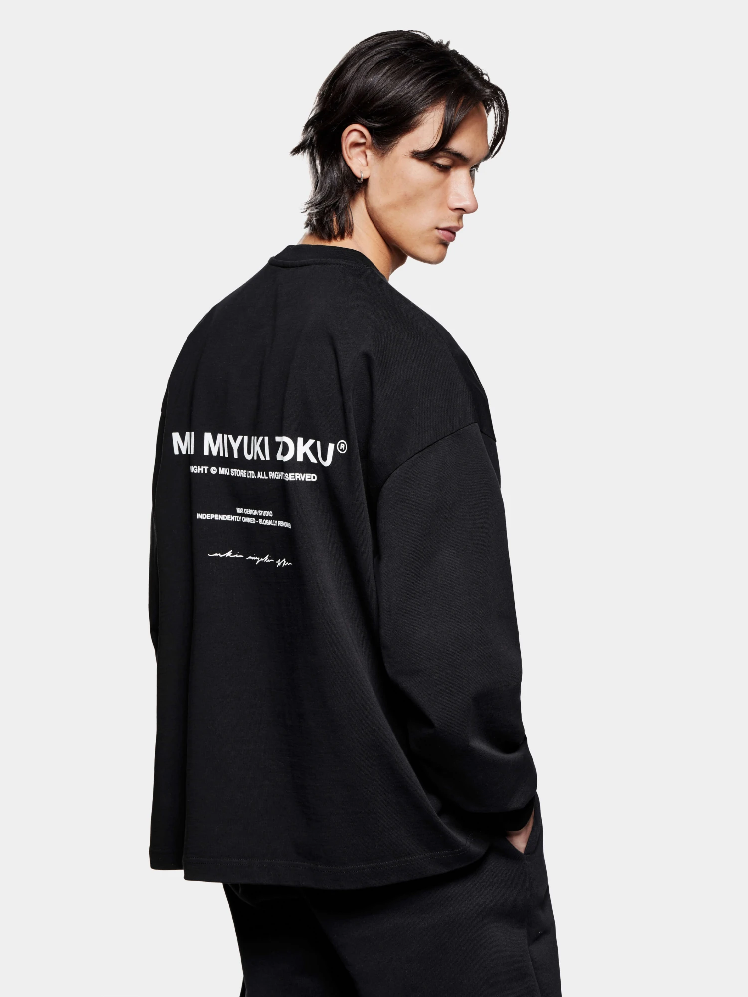 Лонгслив MKI MIYUKI ZOKU Design Studio L/S Black