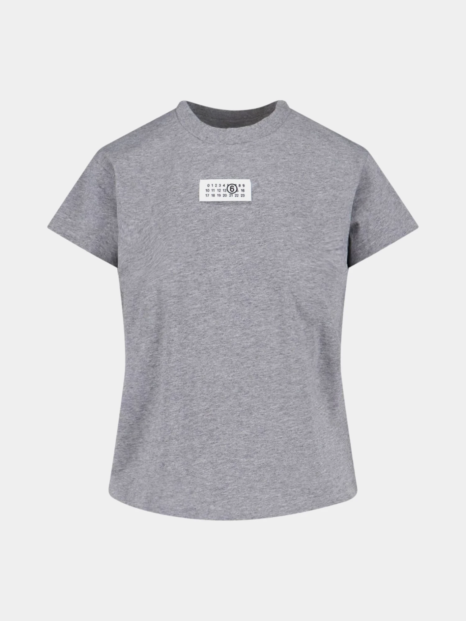 Женская футболка MM6 Maison Margiela Numeric Cotton Grey