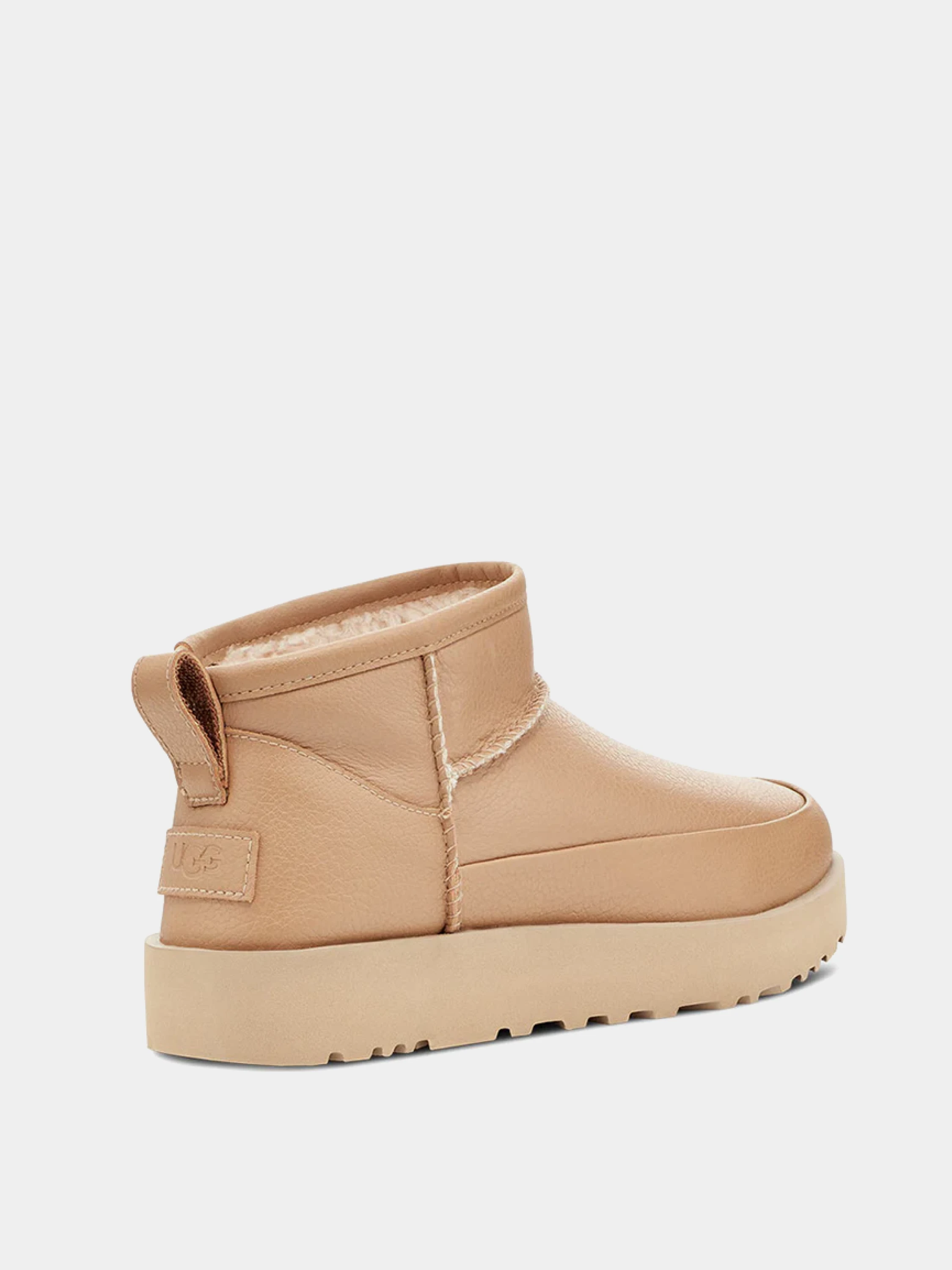 Полусапоги UGG Classic Ultra Mini Leather Sand