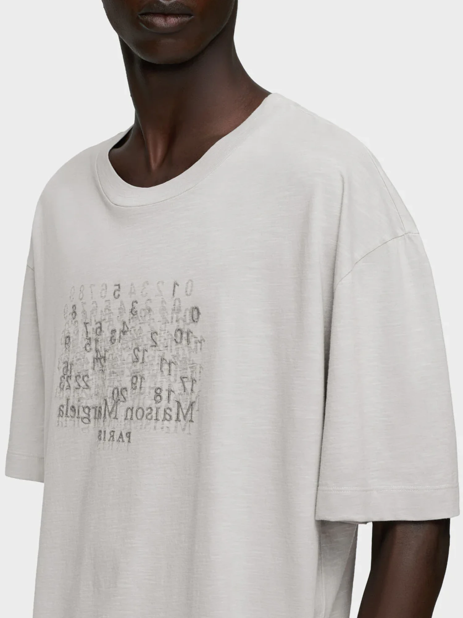 Футболка Maison Margiela Numbers Oversize Gray