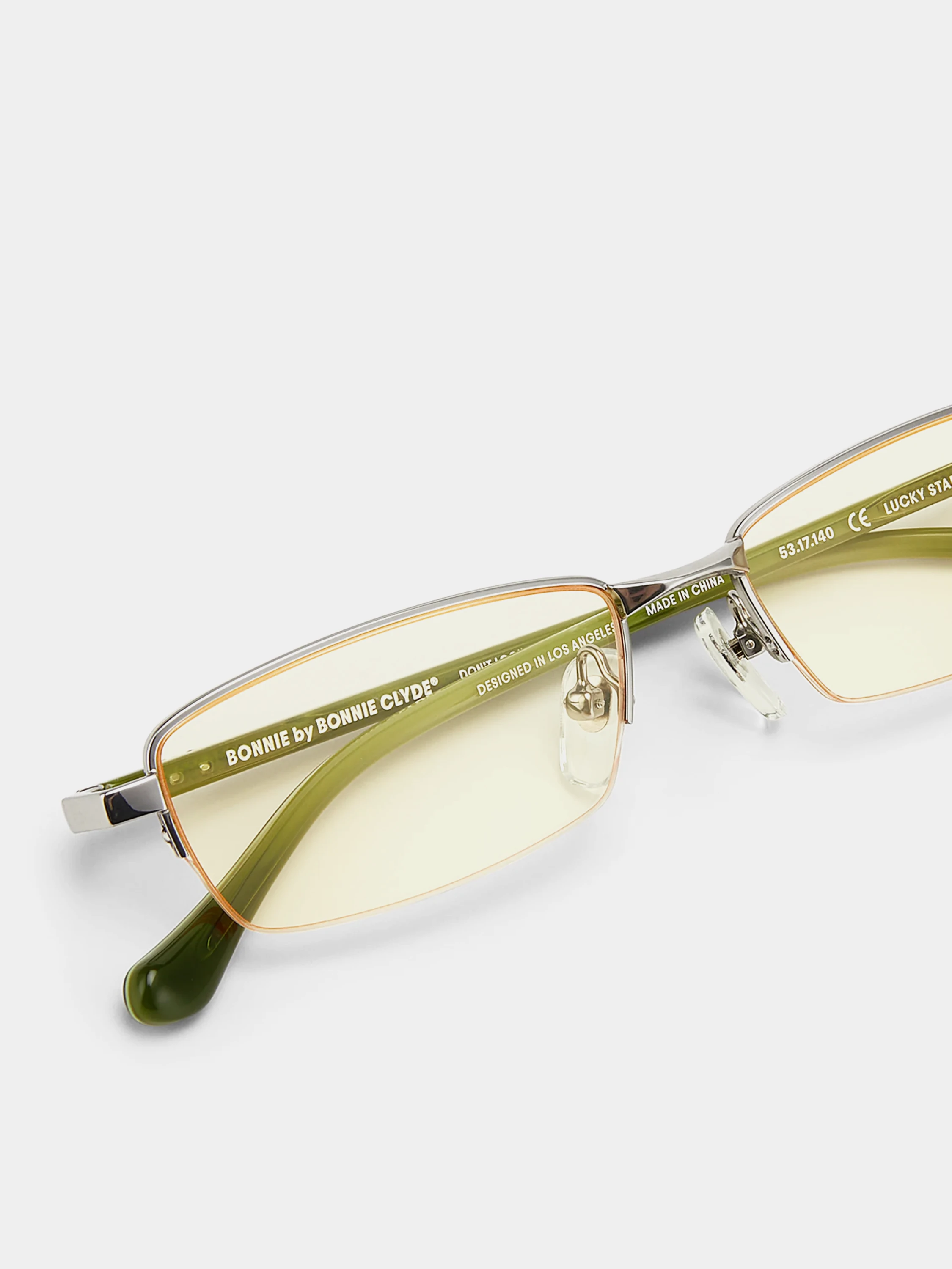 Очки Bonnie Clyde Lucky Star Green Silver & Yellow Tint