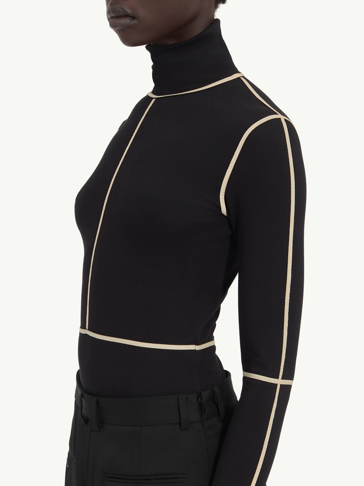 Женский бадлон MM6 Maison Margiela Contrast Black