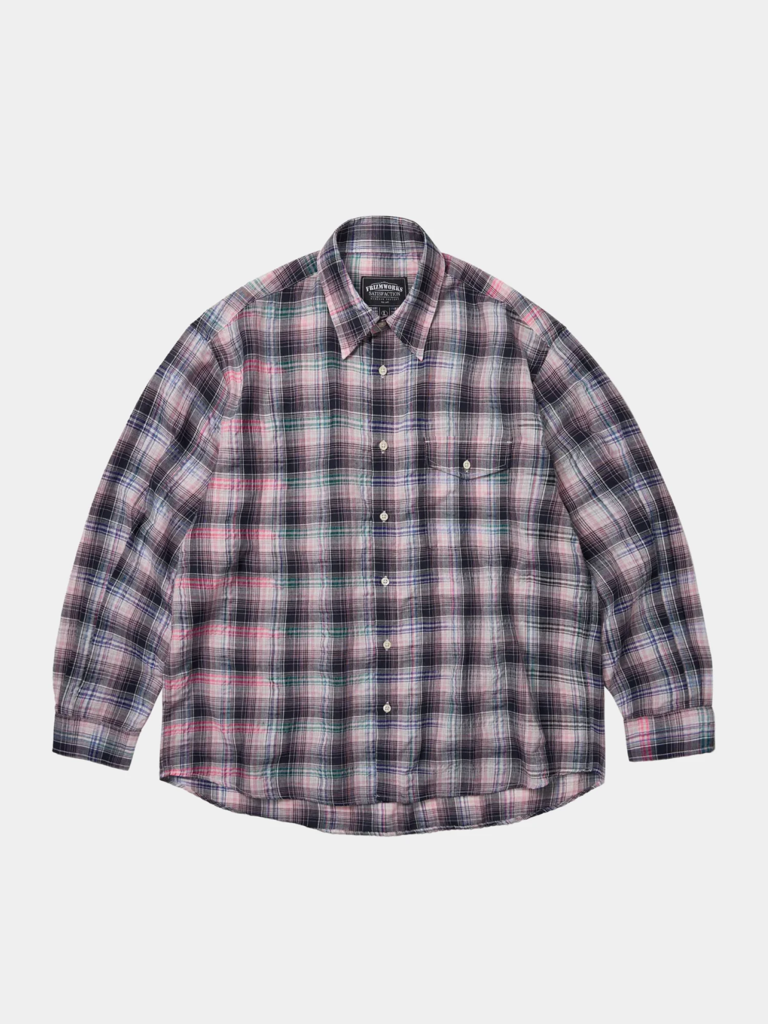 Рубашка FrizmWORKS Uneven Check Pink