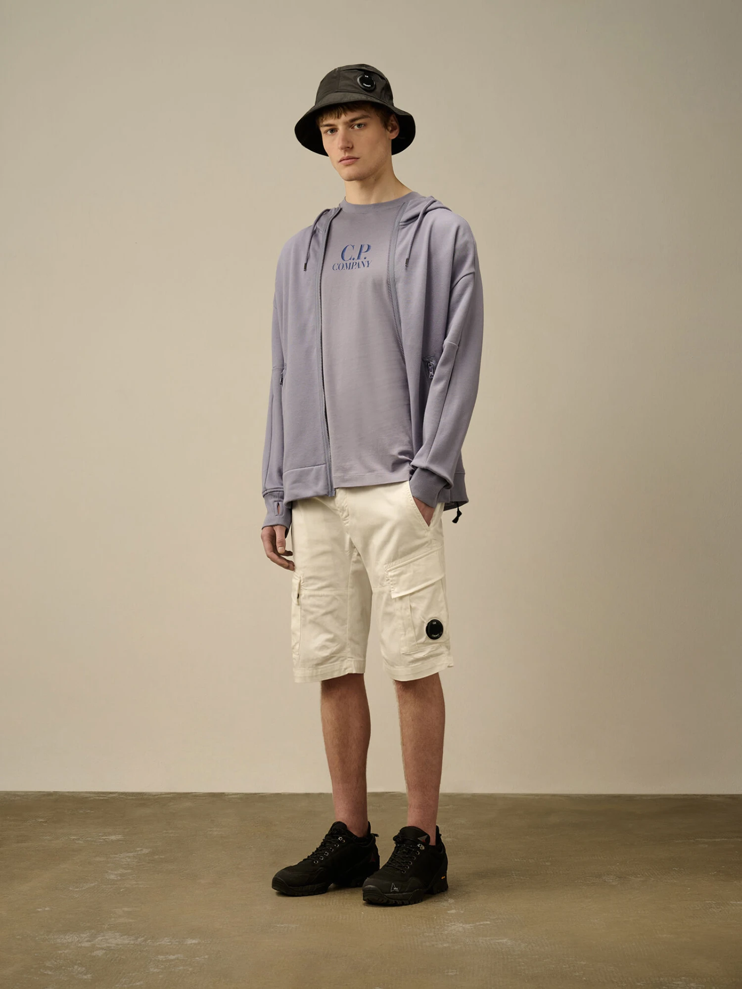 Футболка C.P. Company 30/1 Jersey Logo Lavander Violet