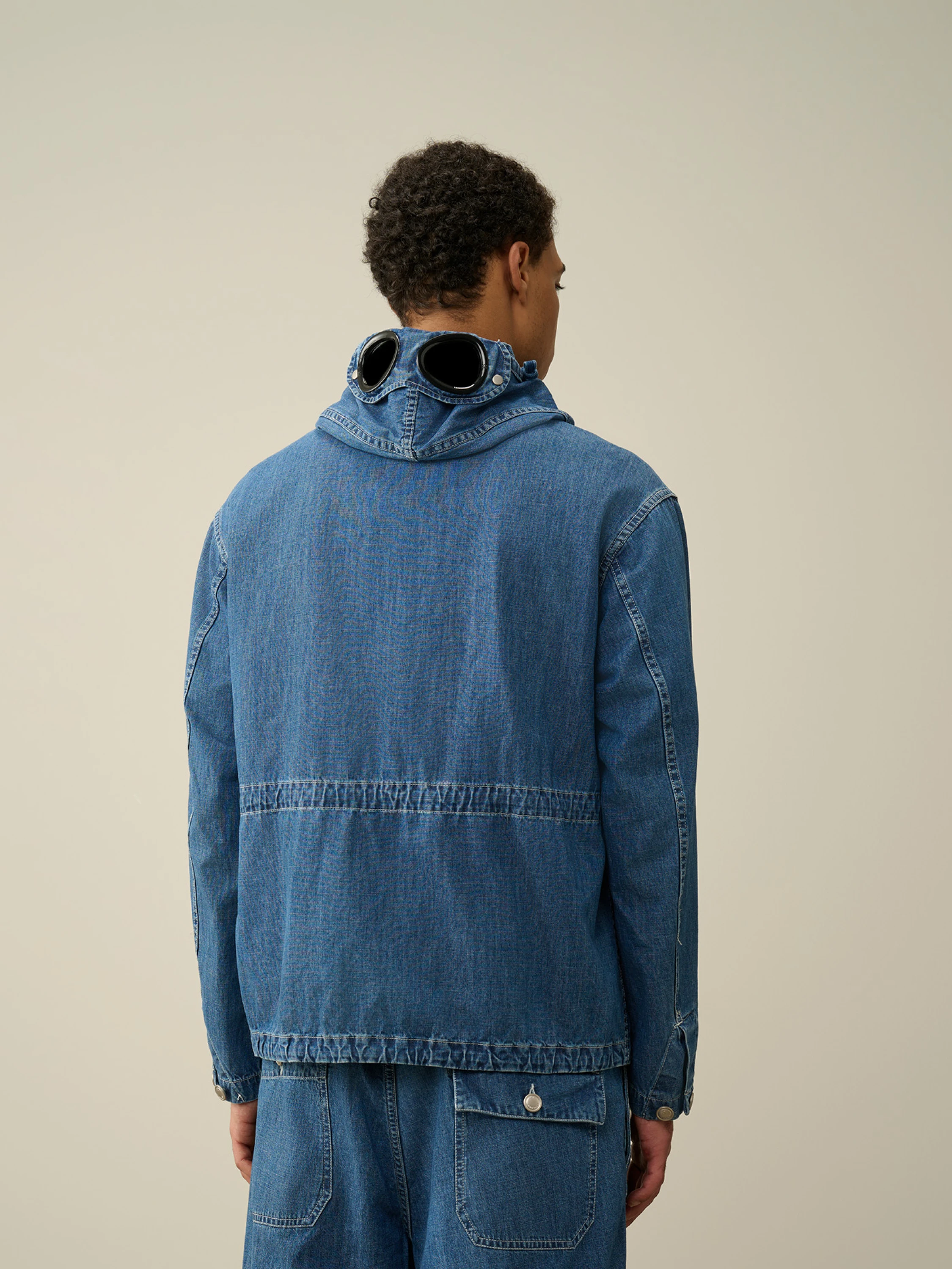 Джинсовая куртка C.P. Company Blue Goggle Stone Bleach
