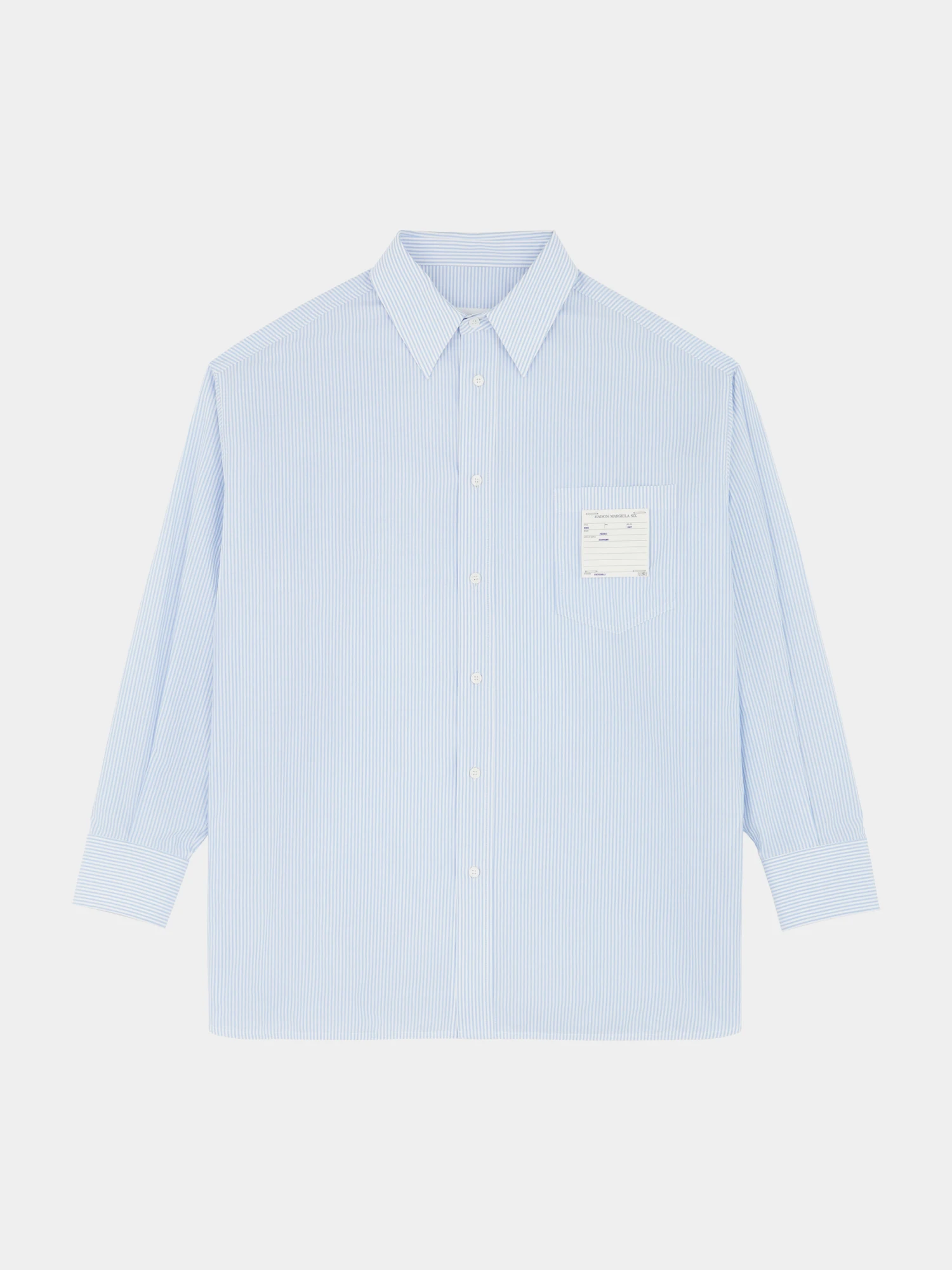 Рубашка MM6 Maison Margiela Striped Light Blue