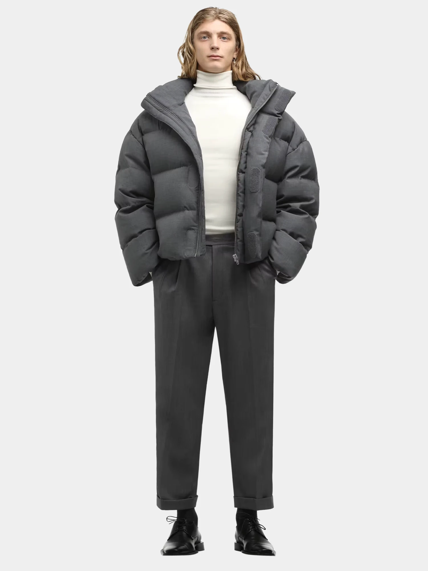 Пуховик entire studios Mml Suiting Grey
