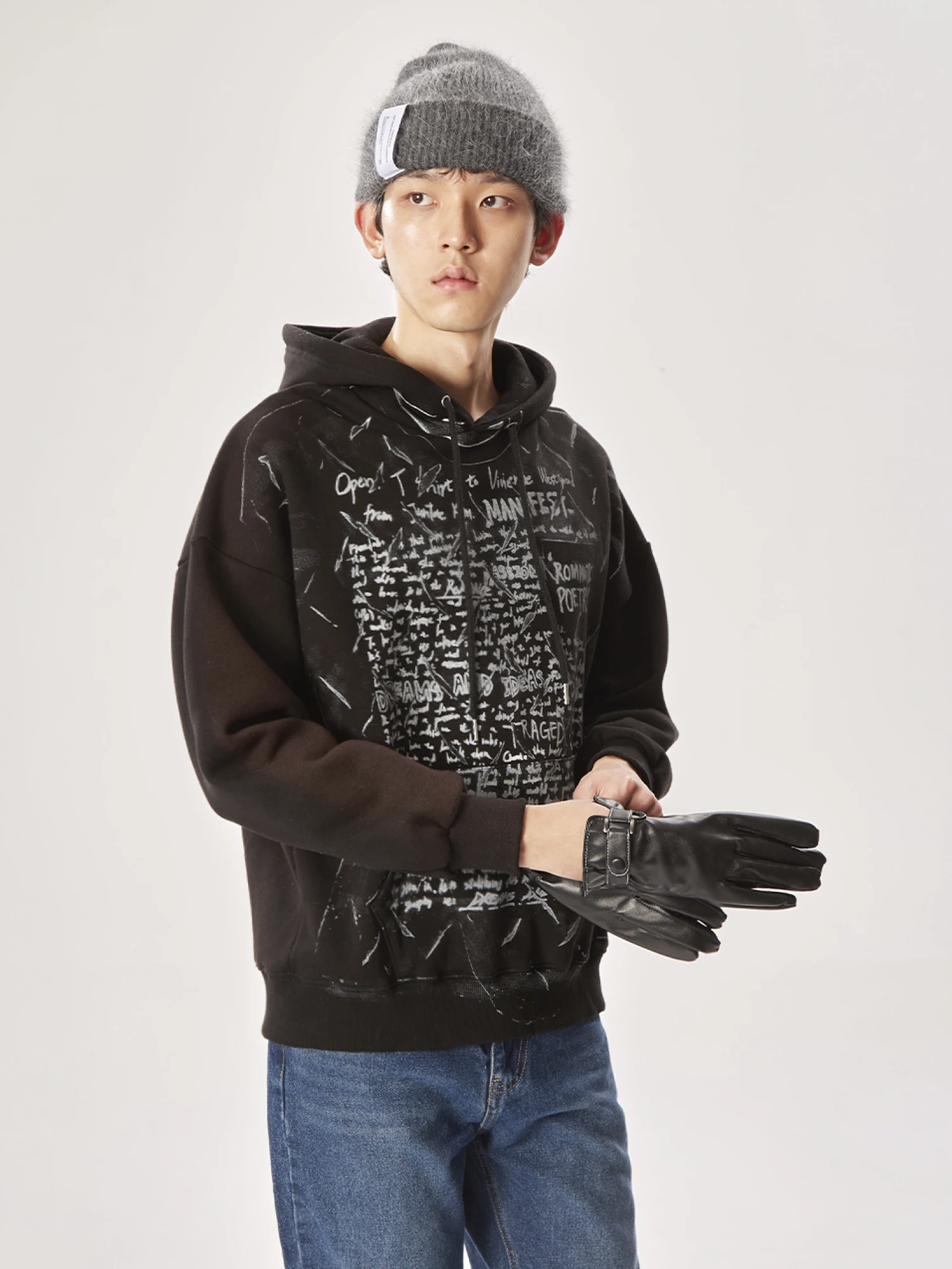 Шапка JUNTAE KIM JTK Artisanal: Angora Grey