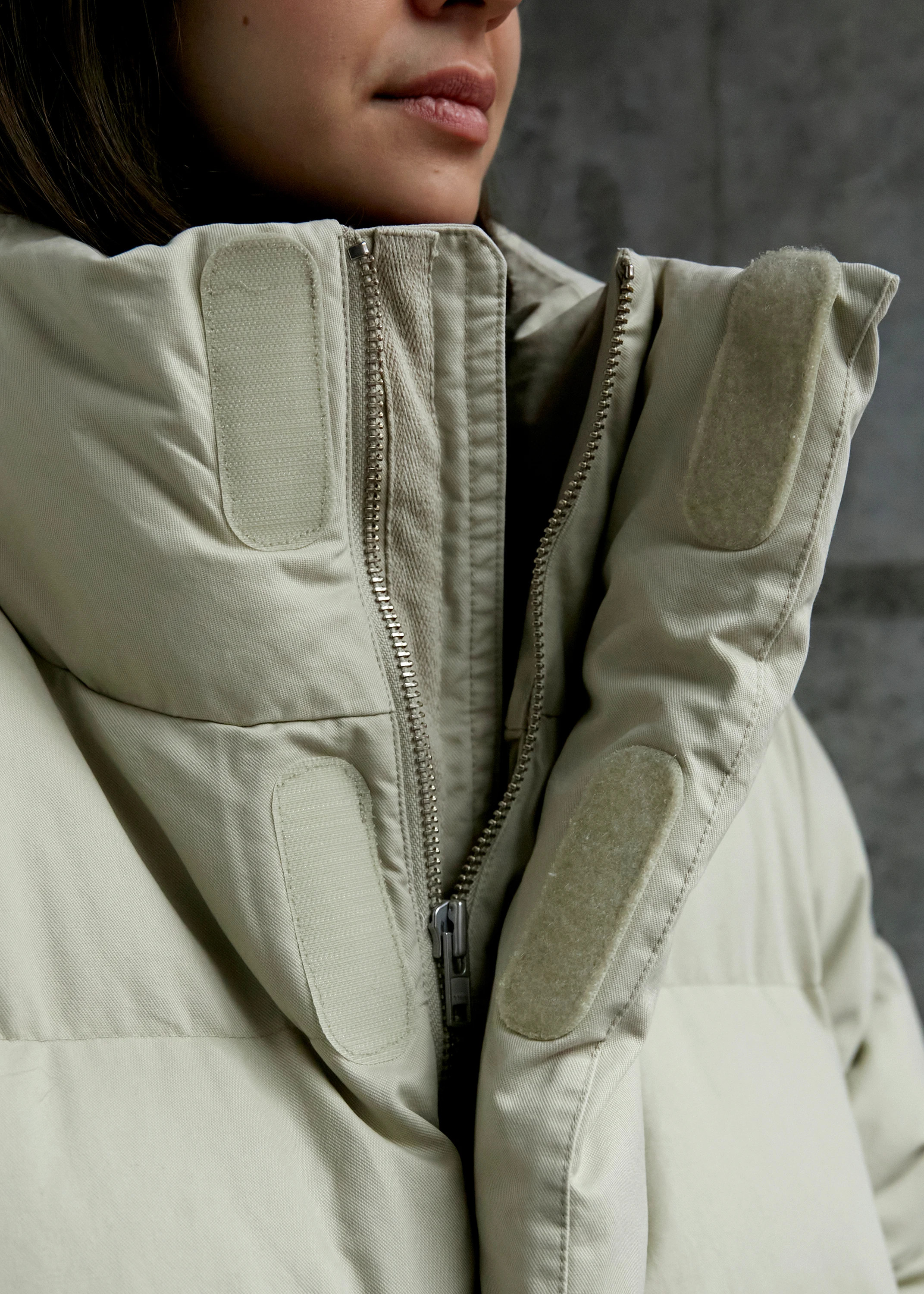 Пуховик entire studios Mml Puffer Cotton Off White