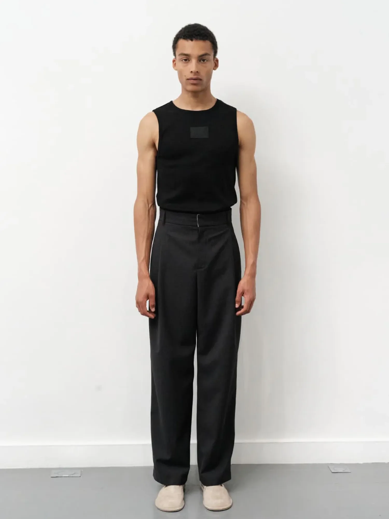 Брюки AMOMENTO Wool Stripe Martine Black