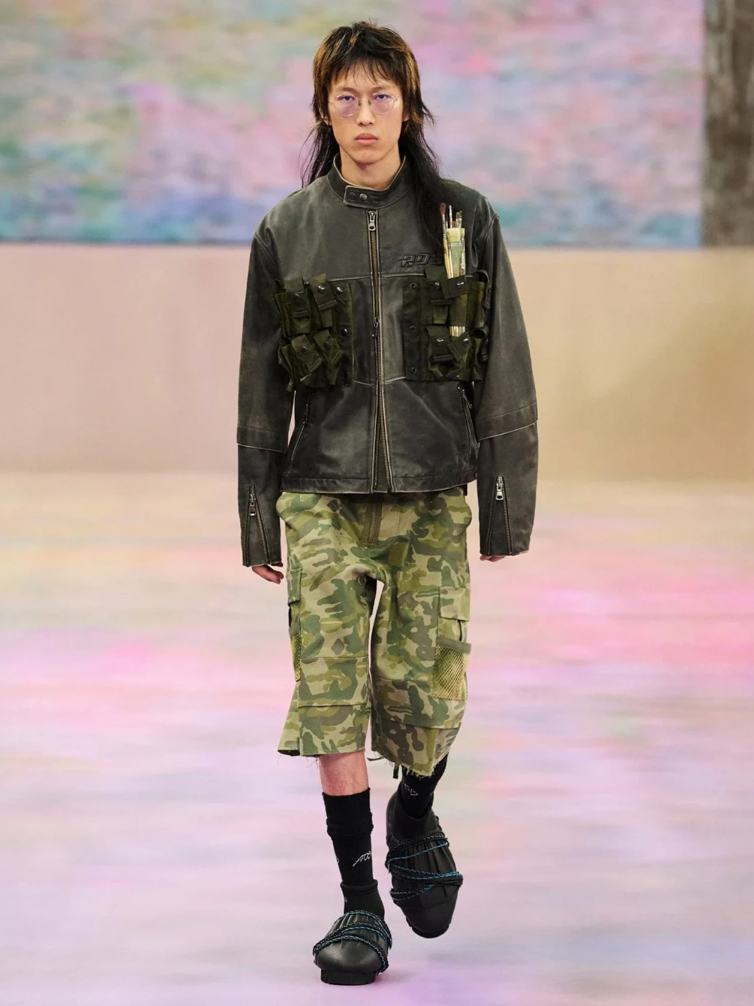 Сабо YUME YUME x ADSB Camp Shoe Mid Black