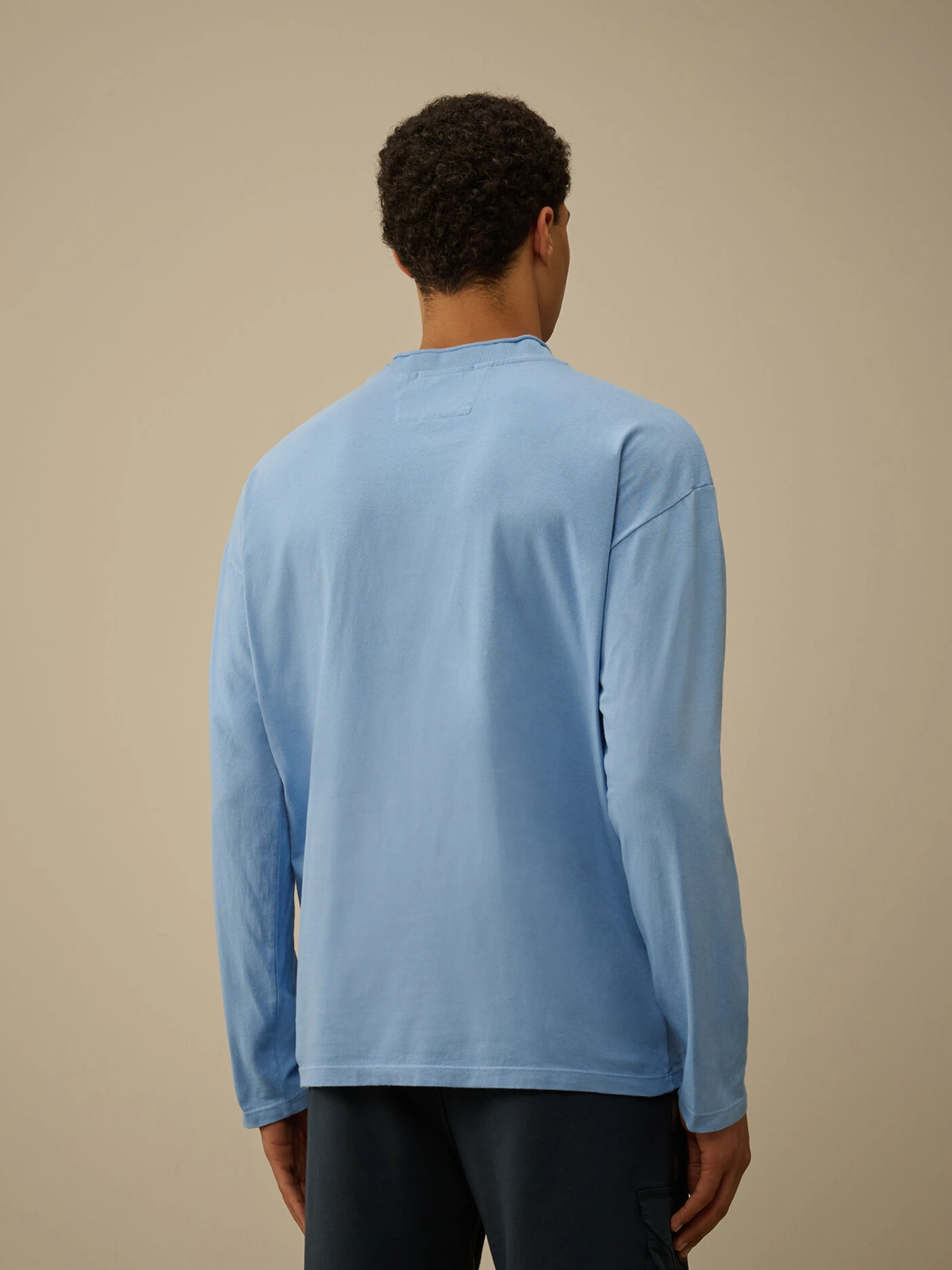 Лонгслив C.P. Company 20/1 Jersey Boxy Logo Pacific Coast