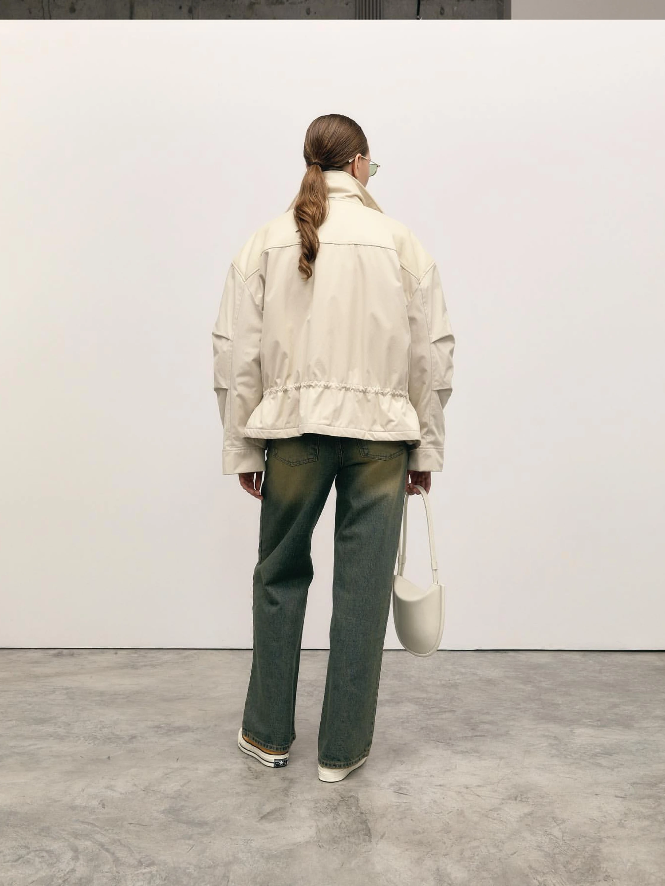 Женская куртка System Oversized Padded Jumper Light Beige