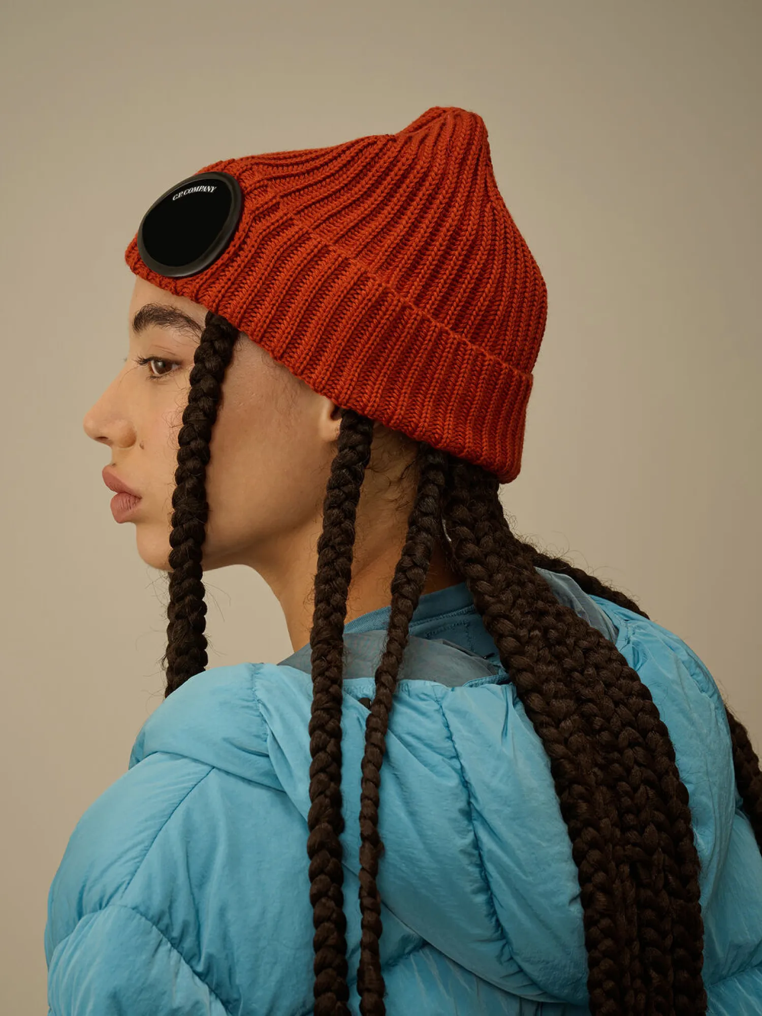 Шапка C.P. Company Extrafine Merino Wool Goggle Bombay Brow