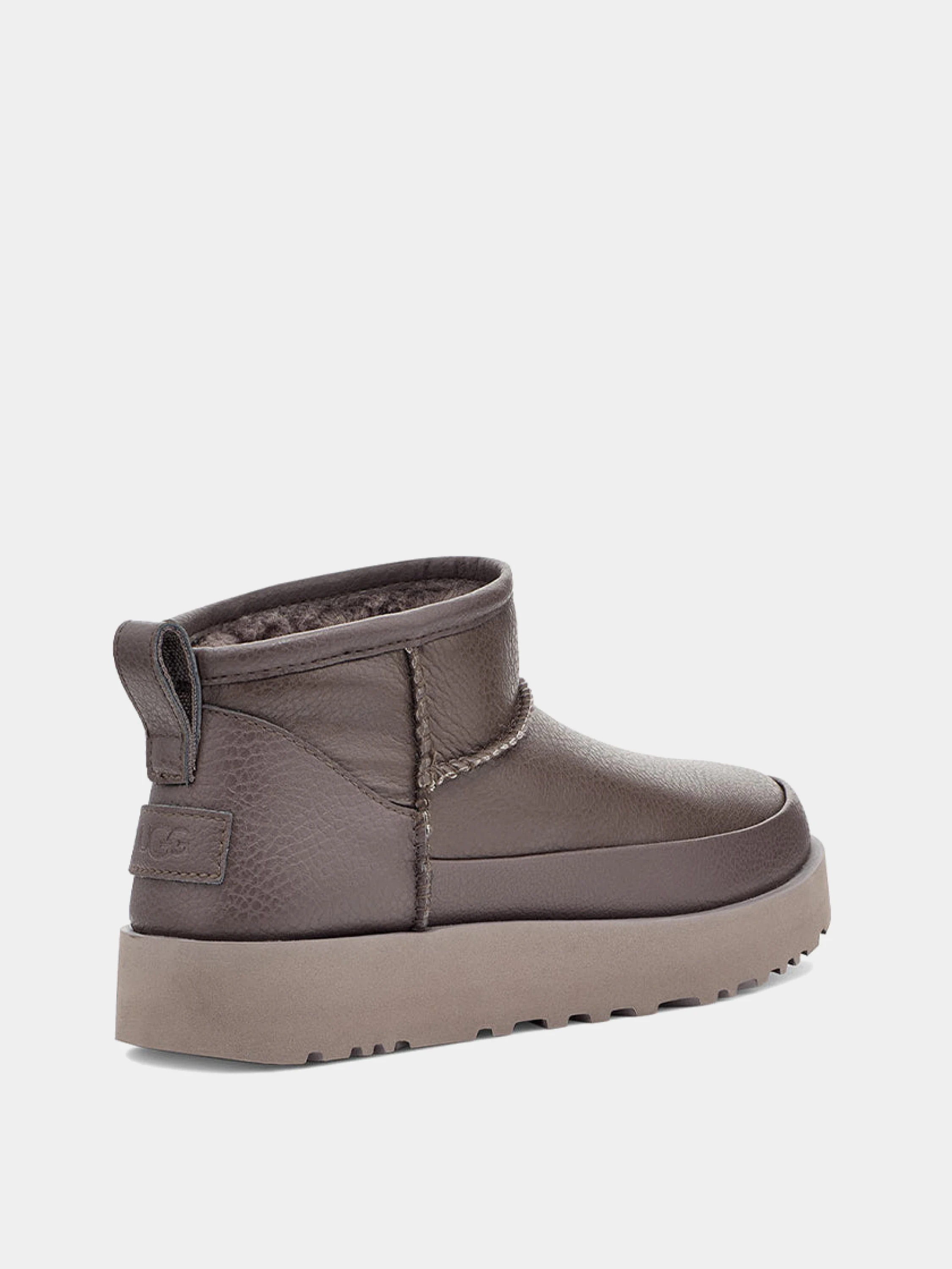 Полусапоги UGG Classic Ultra Mini Leather Thunder Cloud