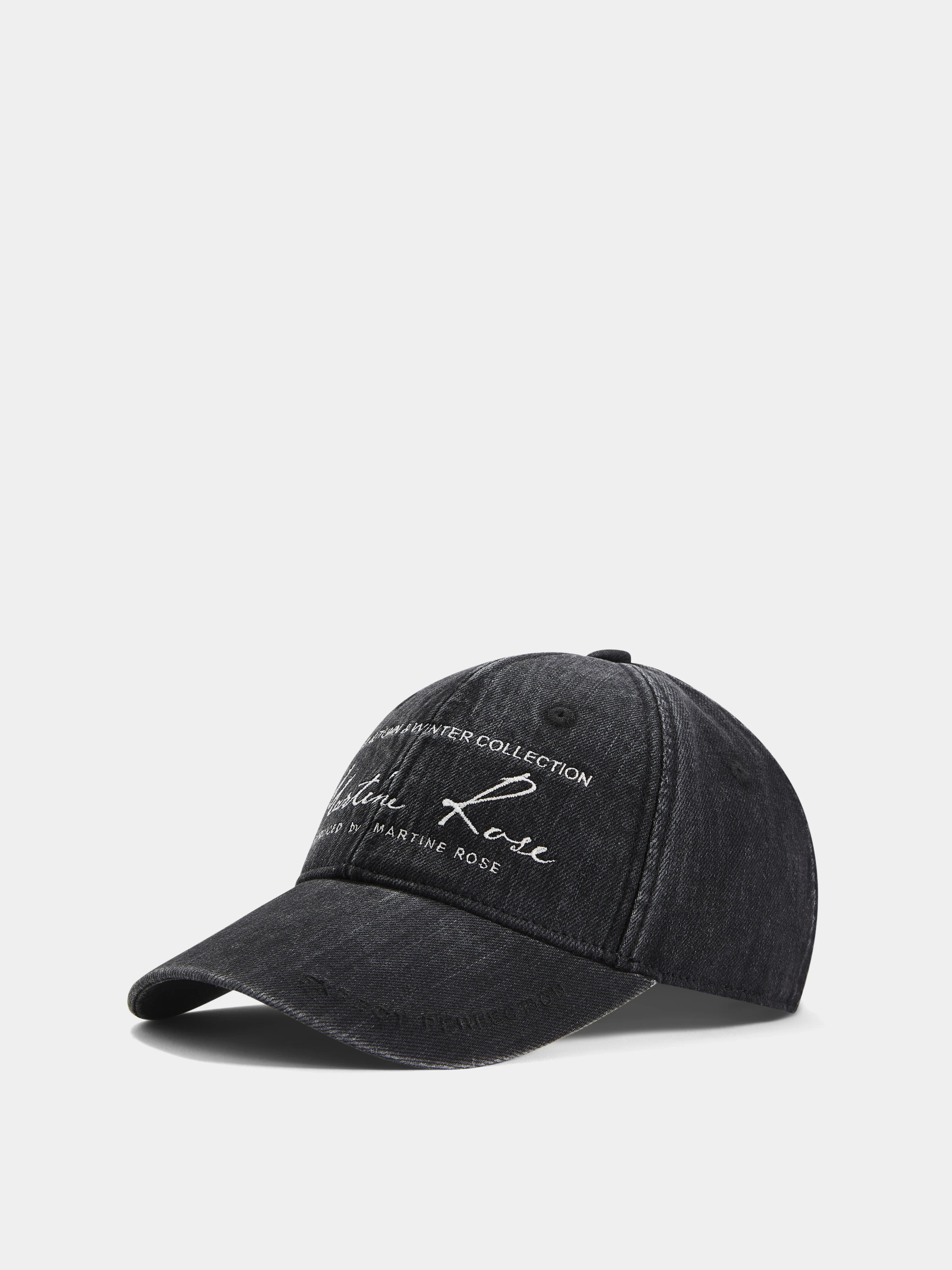 Кепка Martine Rose Signature Cap Washed Black