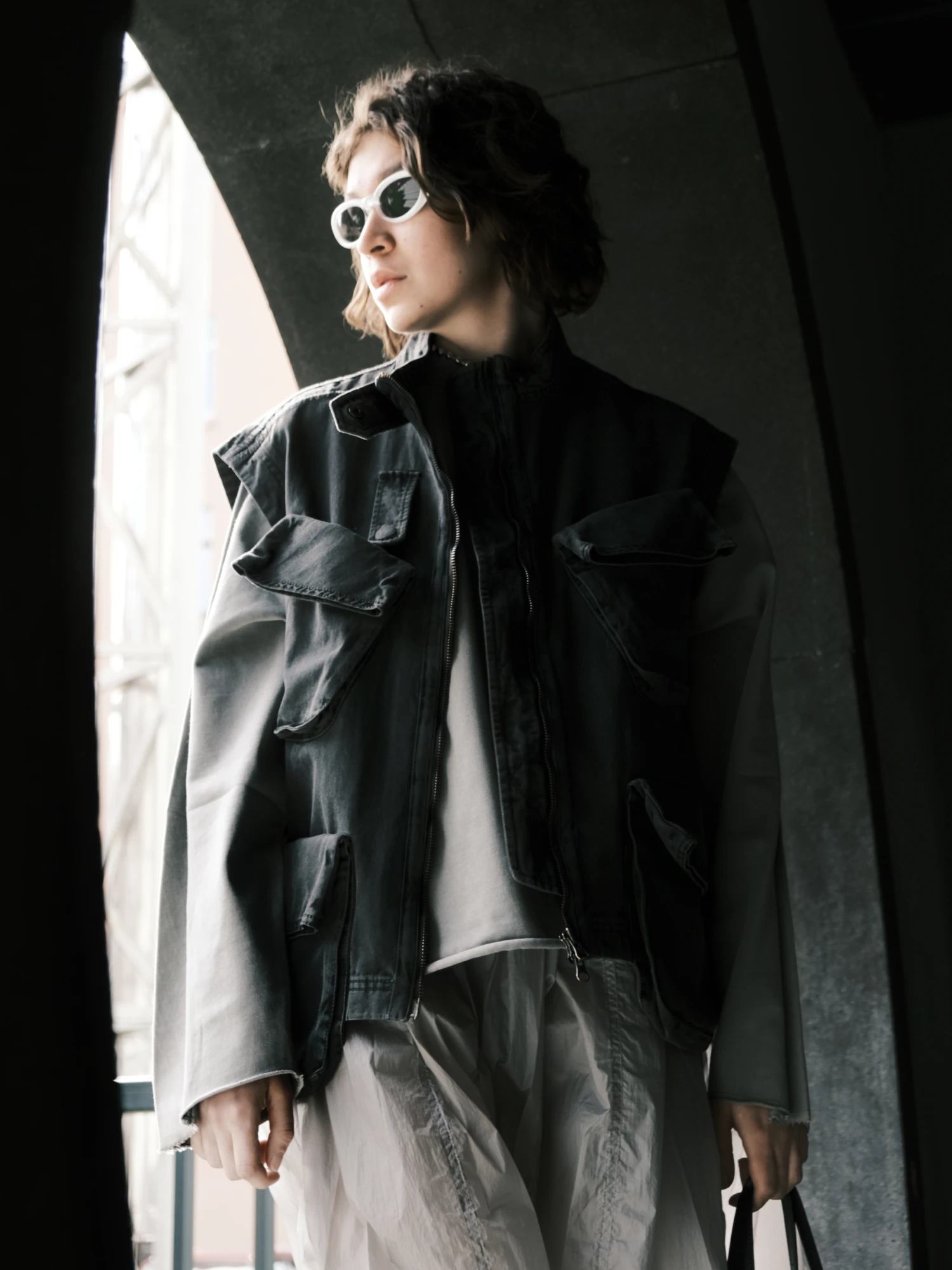 Очки Bonnie Clyde Groupie Silver & Black Lens