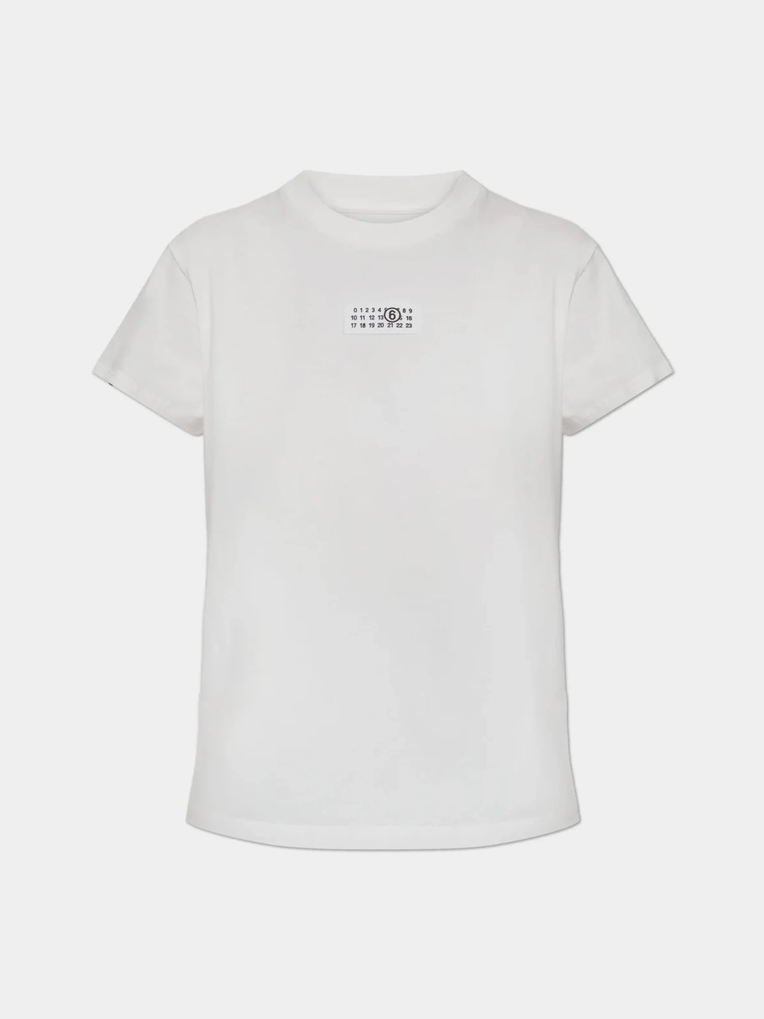 Женская футболка MM6 Maison Margiela Numeric Cotton White
