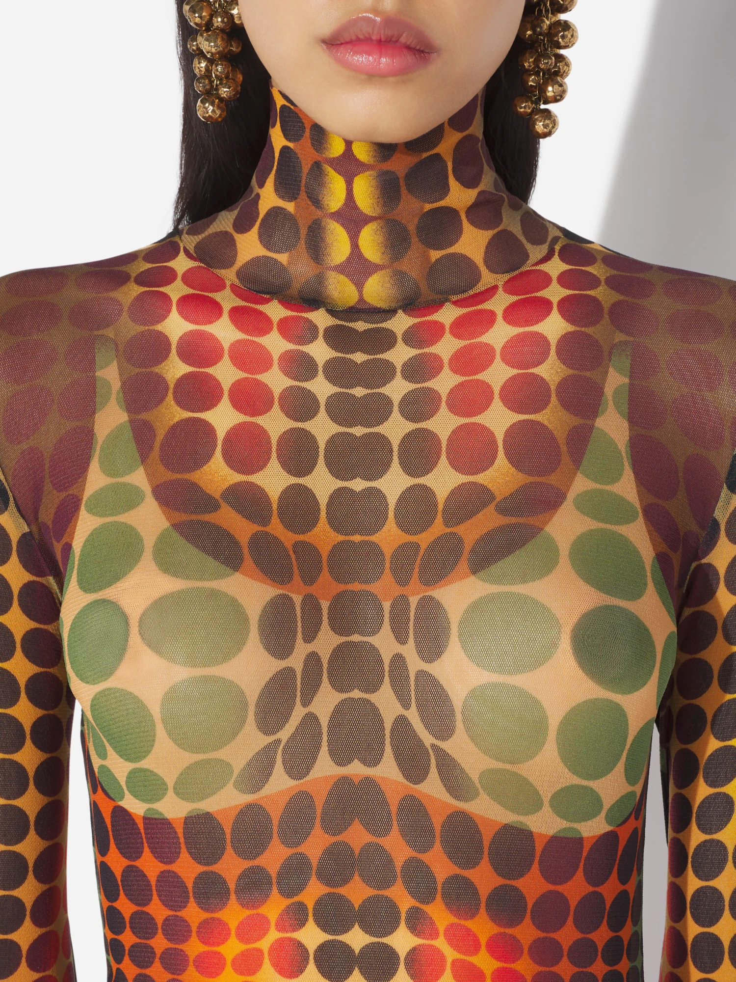 Женское платье Jean Paul Gaultier Re-Edition Orange/Blue/Brown