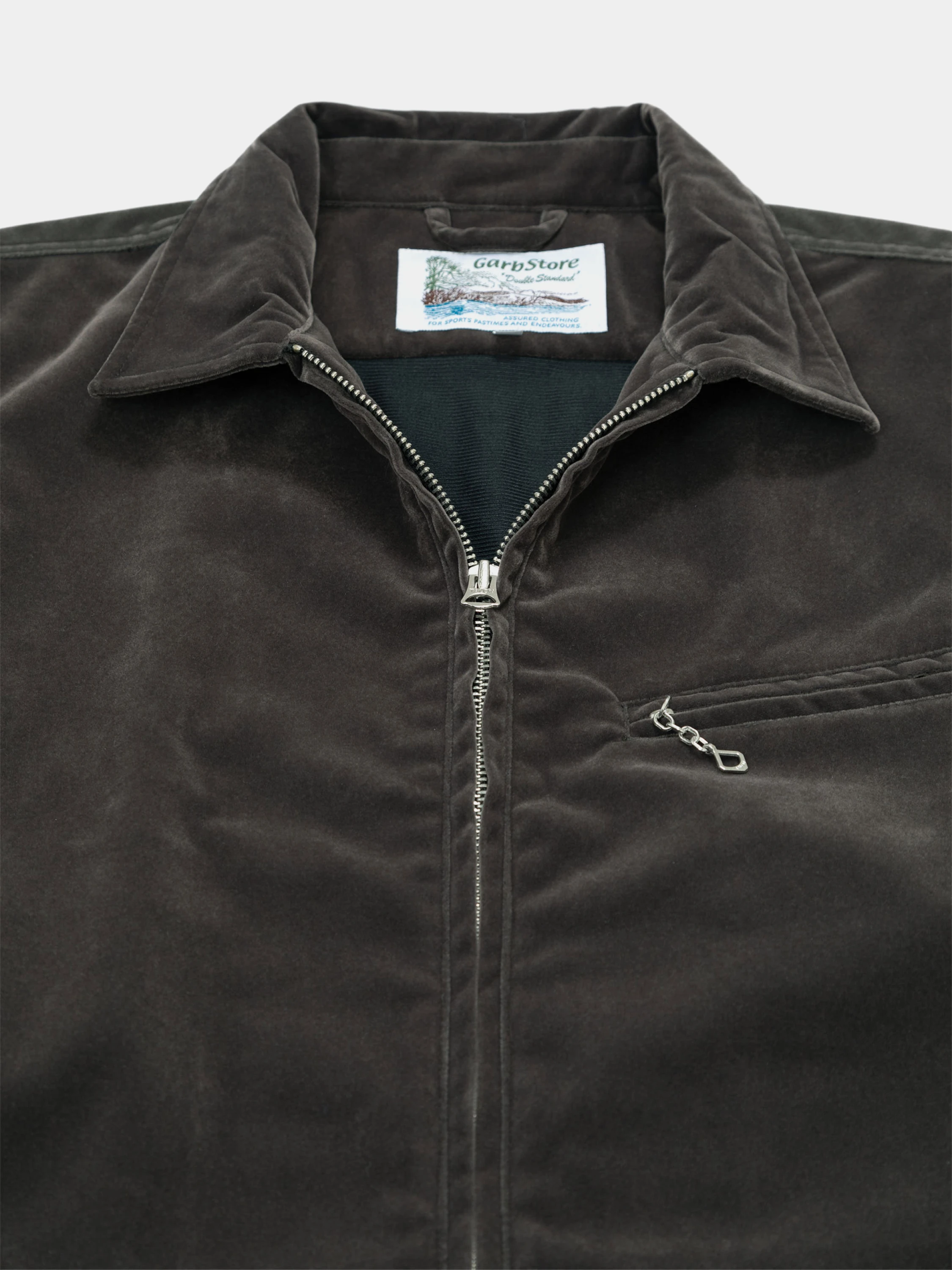 Рубашка Garbstore Grande Zip Shirt Grey