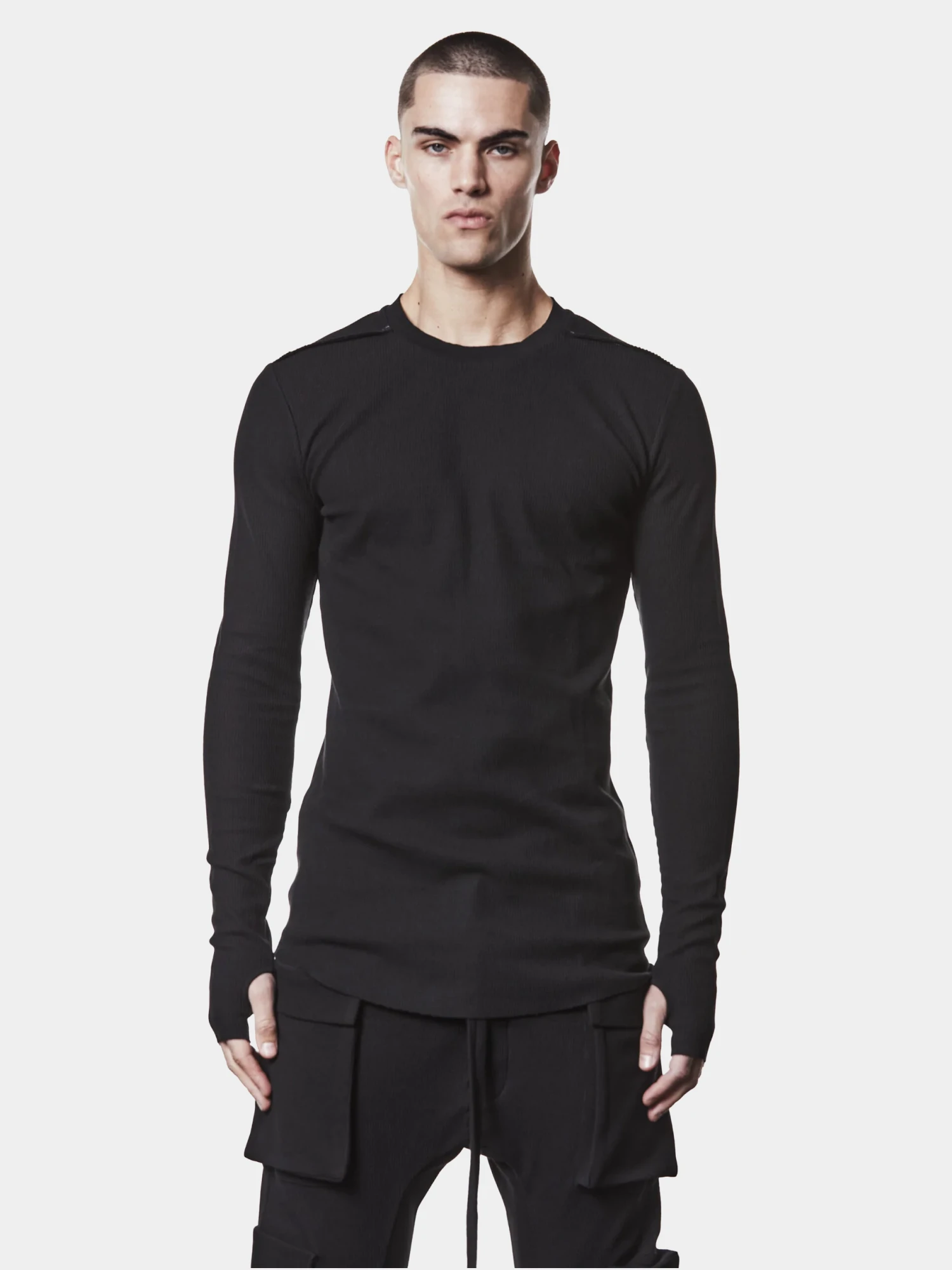 Лонгслив thom/krom M TS 898 Black