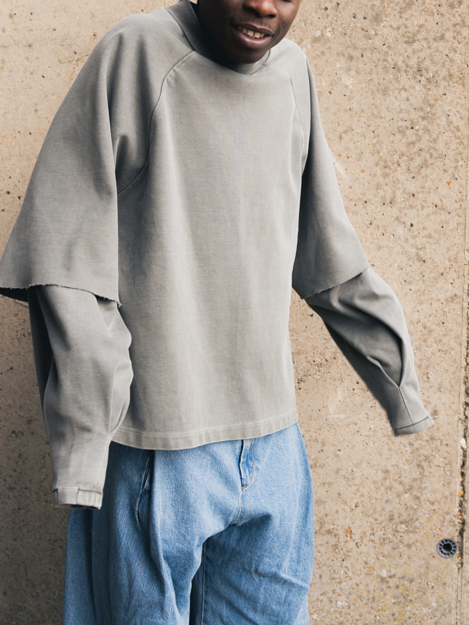 Лонгслив Seventh Raglan Layered Sage Fade