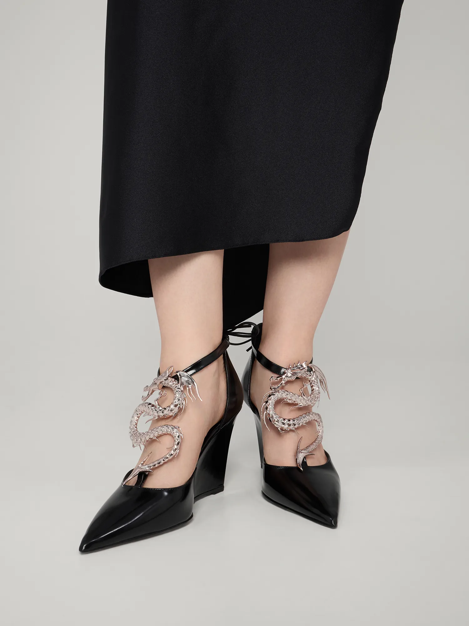 Женские туфли Coperni Dragon Wedge Pump Black