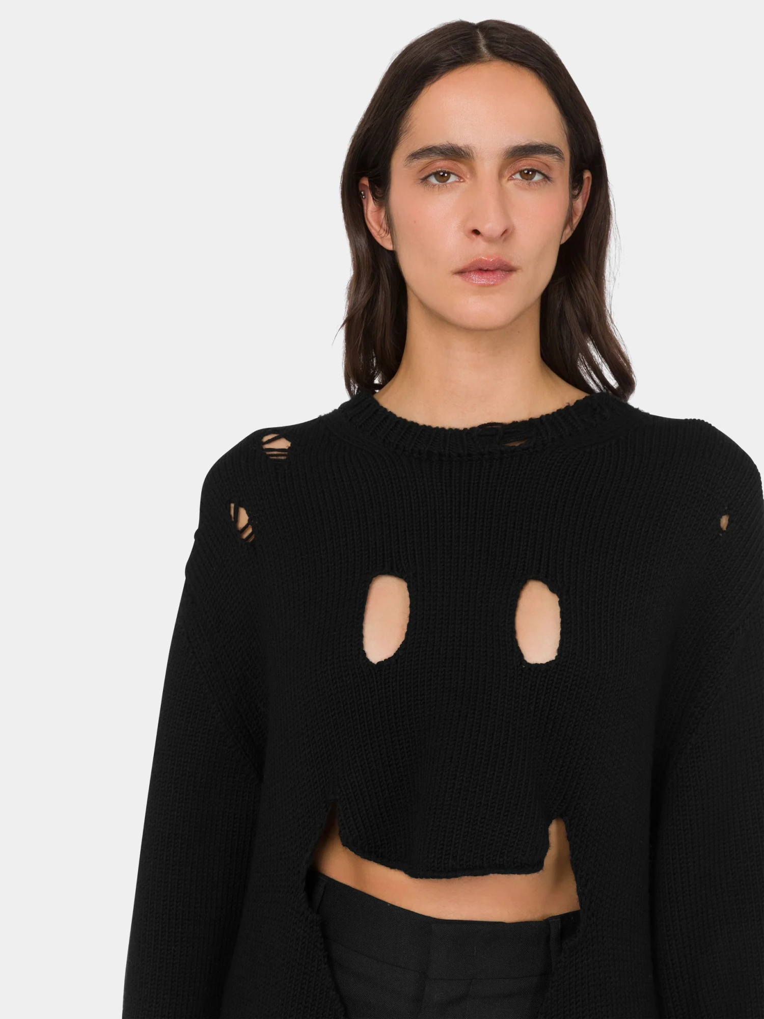 Женский пуловер MOSCHINO Smiley Pullover Black