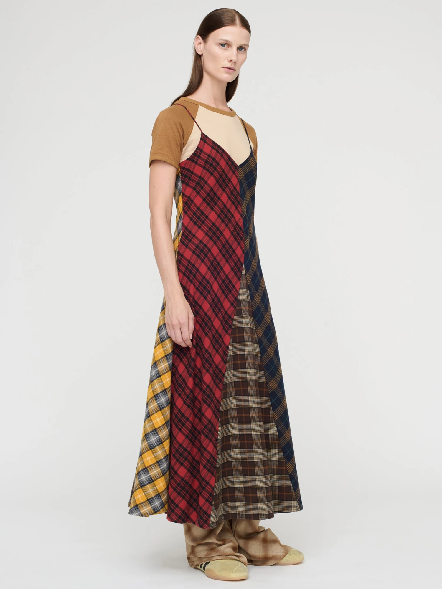 Женское платье Song for the Mute Bias Slip Tartan Multi