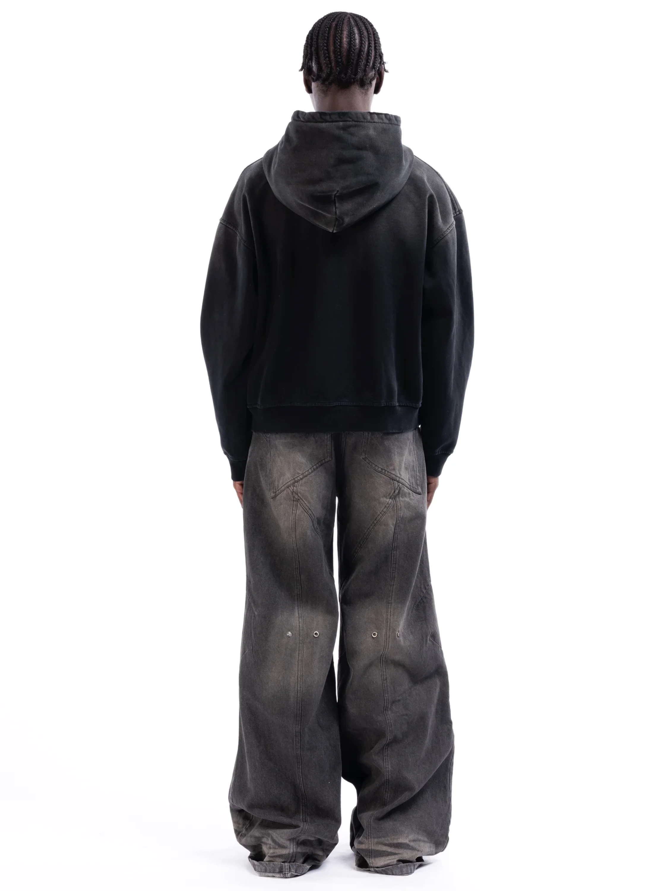 Зип-худи NO/FAITH STUDIOS Split Zip Jacket Used Black