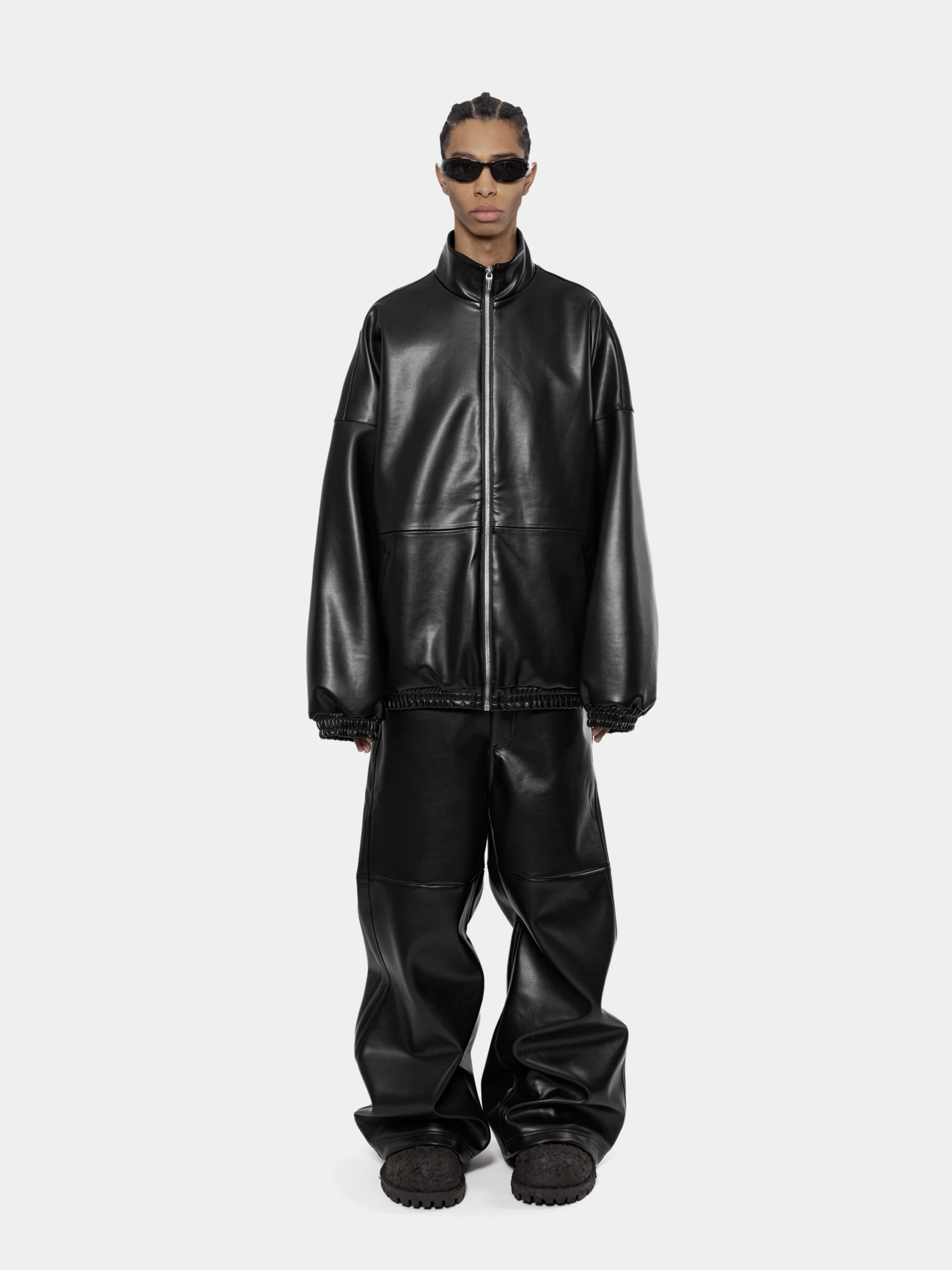 Кожаная куртка ARNODEFRANCE Leather Track Black
