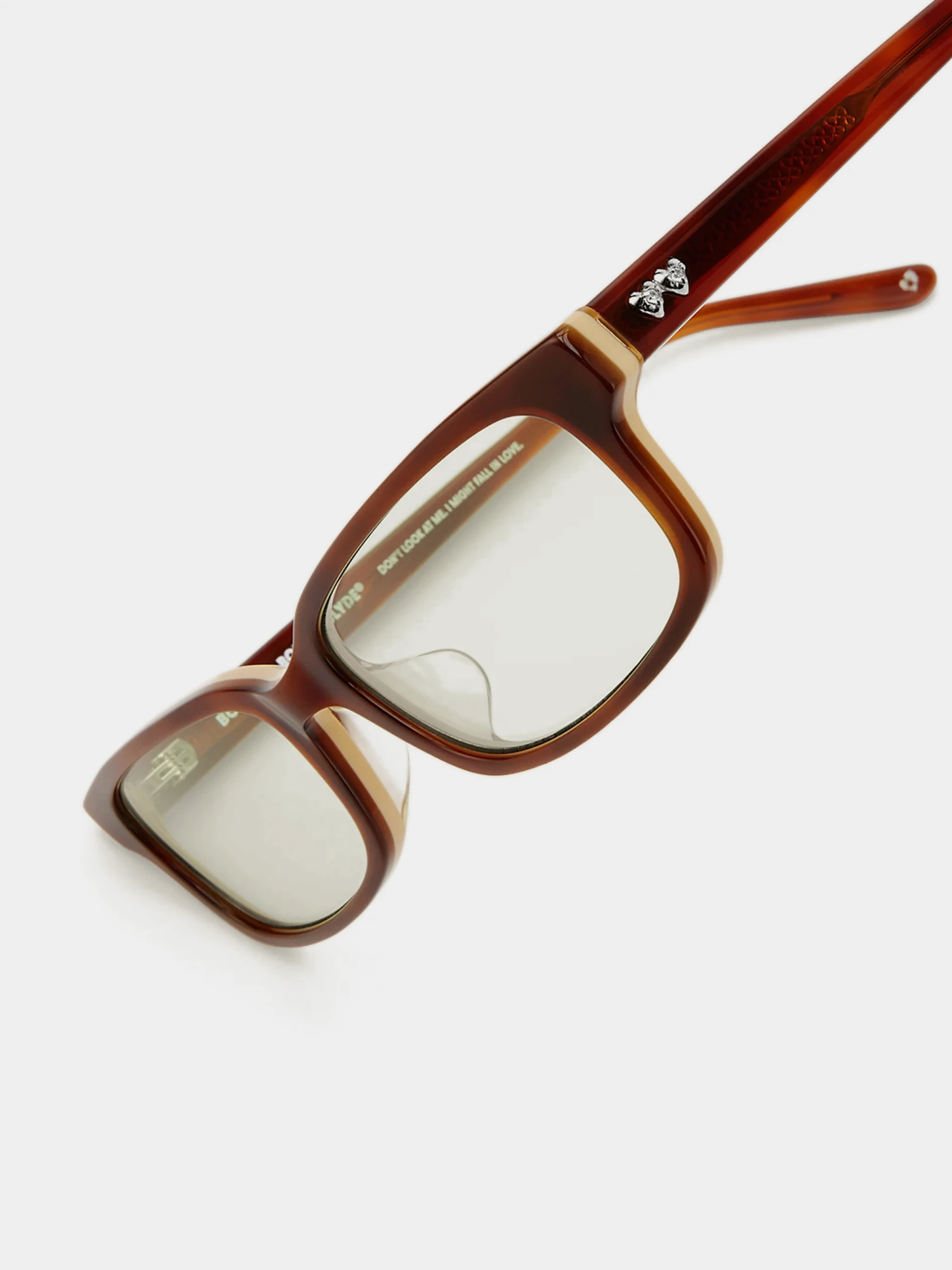 Очки Bonnie Clyde Boyfriend 2 Layered Brown Demi & Green Tint
