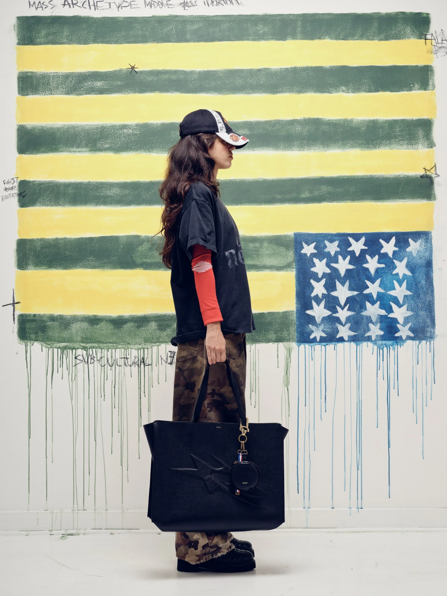 Лонгслив PIET F.C. Knitted Sleeve Vintage Black