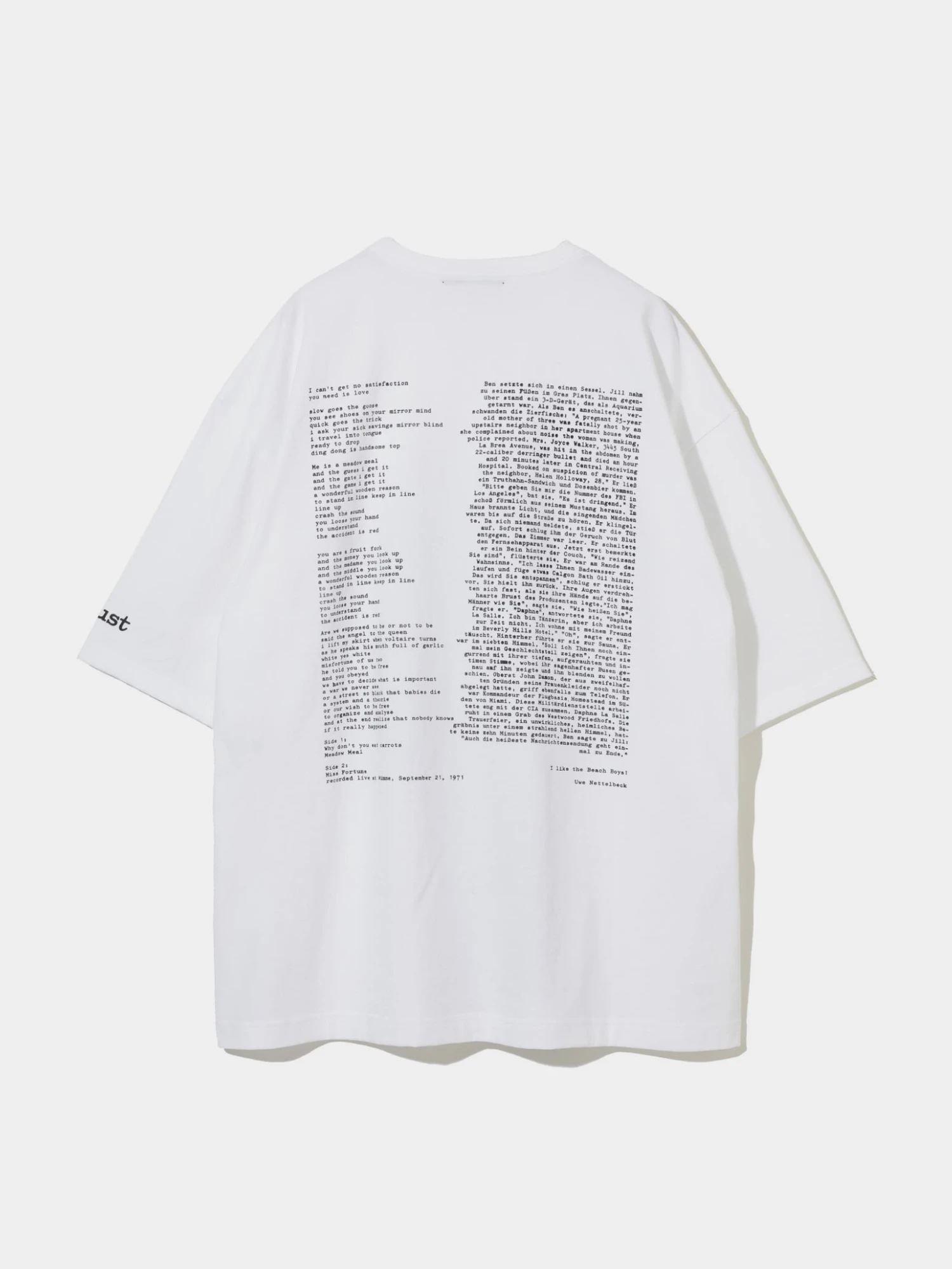 Футболка UNDERCOVER Graphic Print Faust Band White