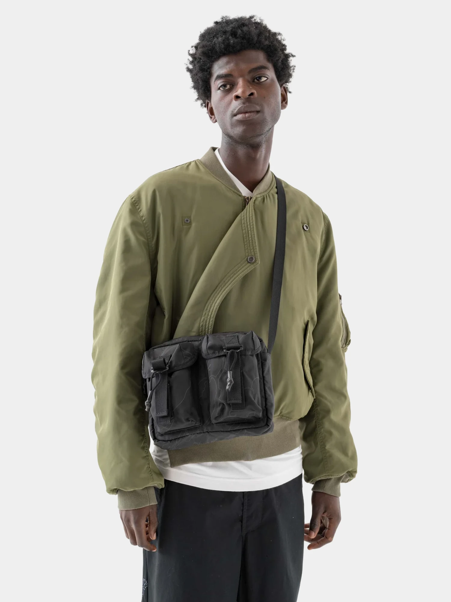 Сумка MAHARISHI 1532 Camo M.A.L.I.C.E. Cross Body Black