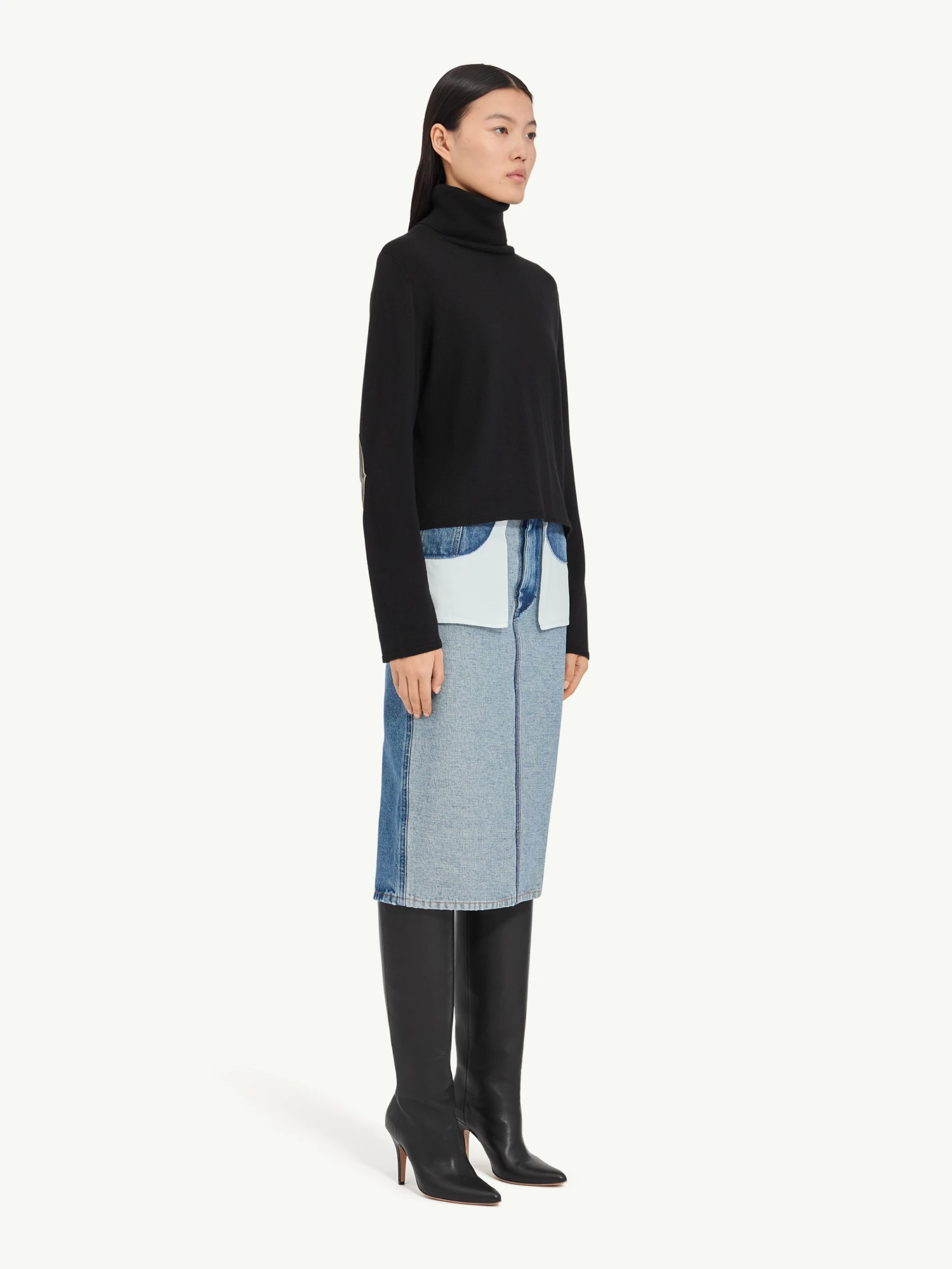 Женский свитер MM6 Maison Margiela Turtleneck Black