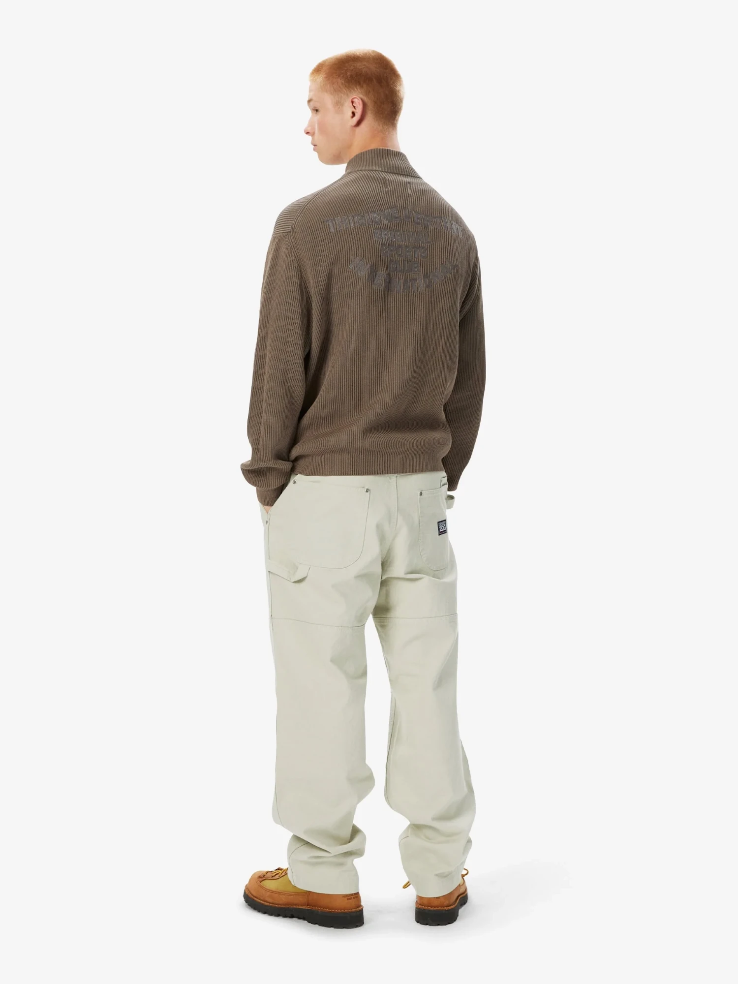 Кардиган thisisneverthat Washed Full Zip Cardigan Grey