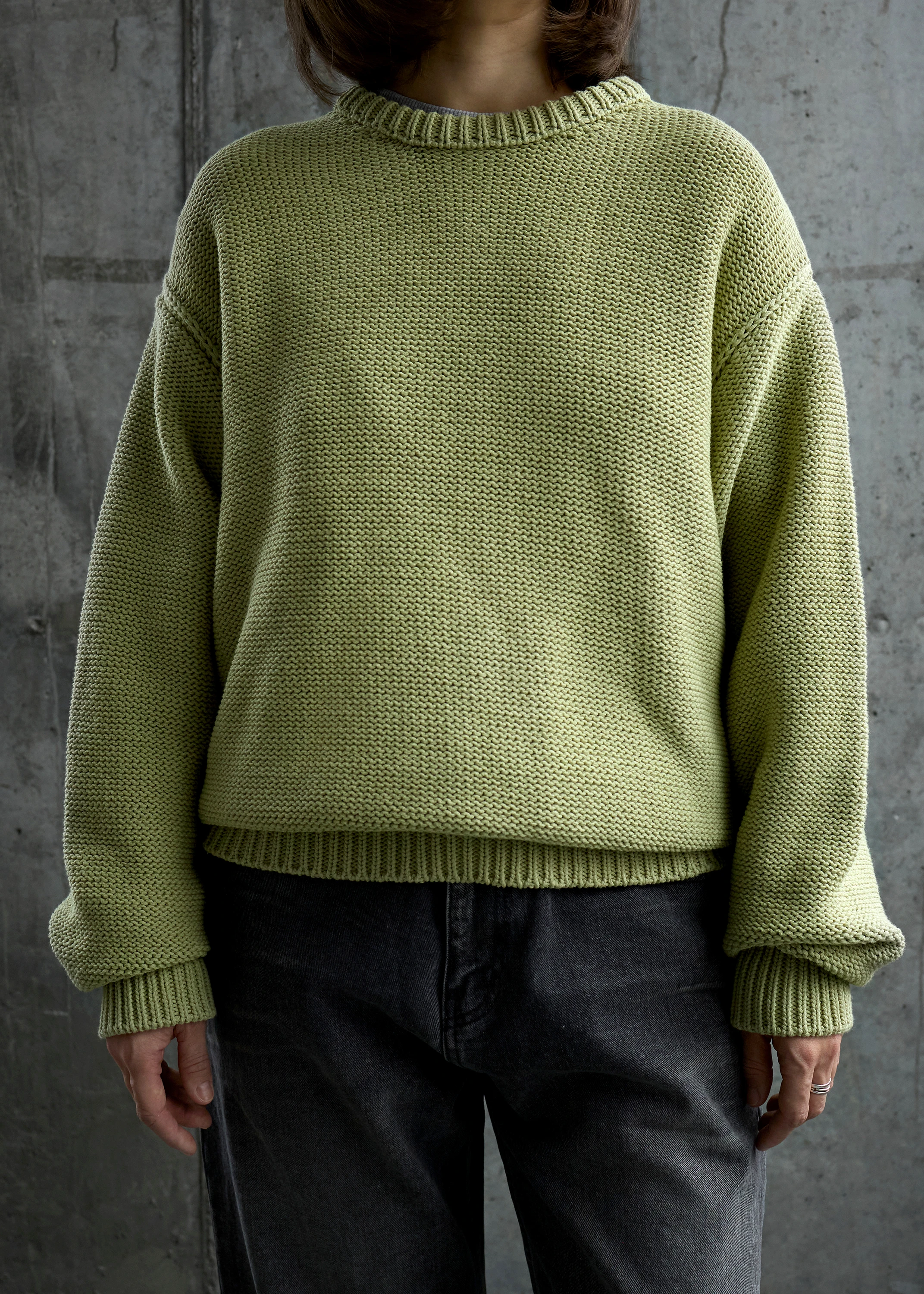 Свитер COOR Cotton Crochet Gracie Dusty Green