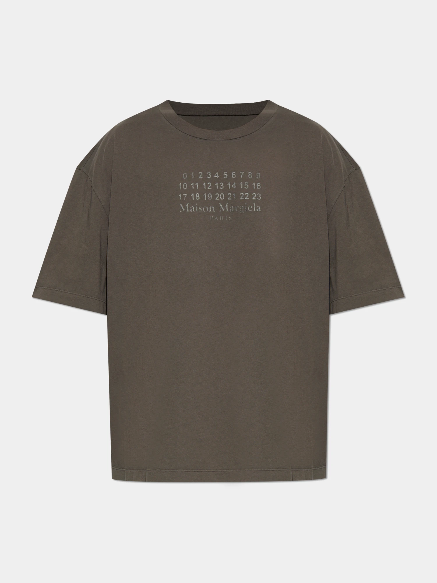 Футболка Maison Margiela Printed Logo Brown