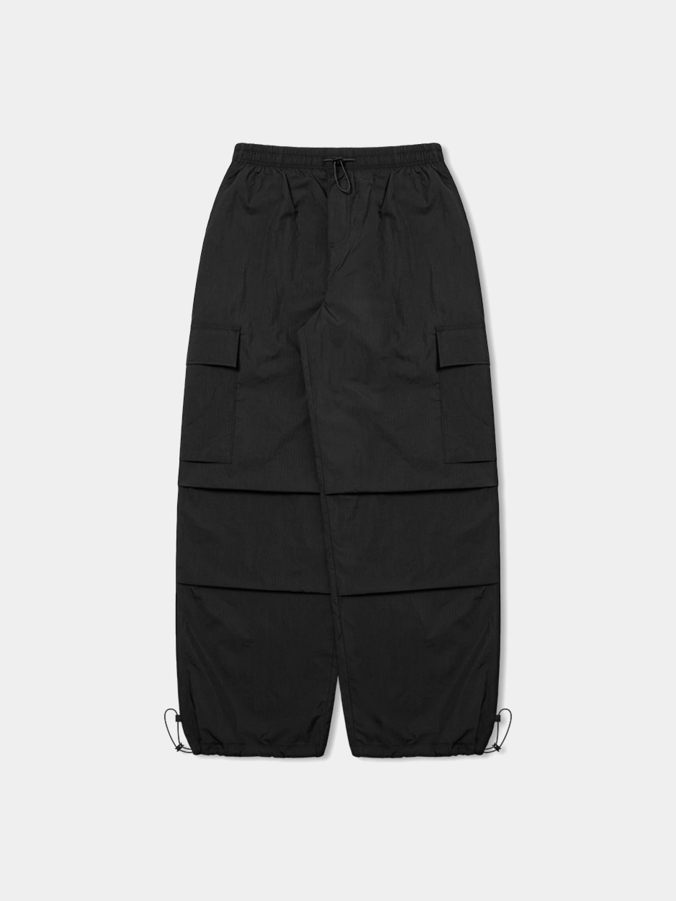 Брюки ANGLAN Rib Nylon Mountain Cargo Pants Black