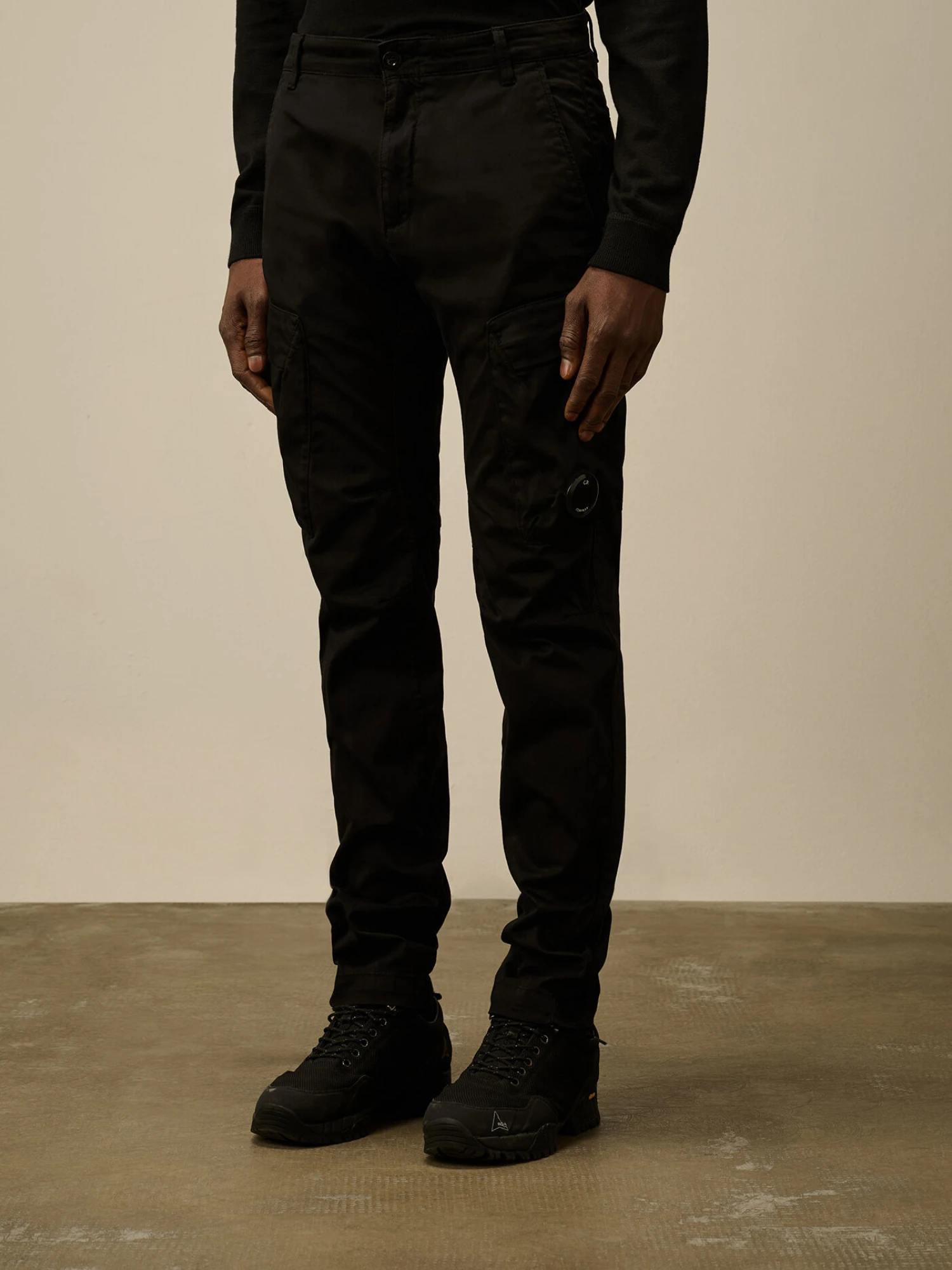 Брюки C.P. Company Stretch Sateen Ergonomic Cargo Black