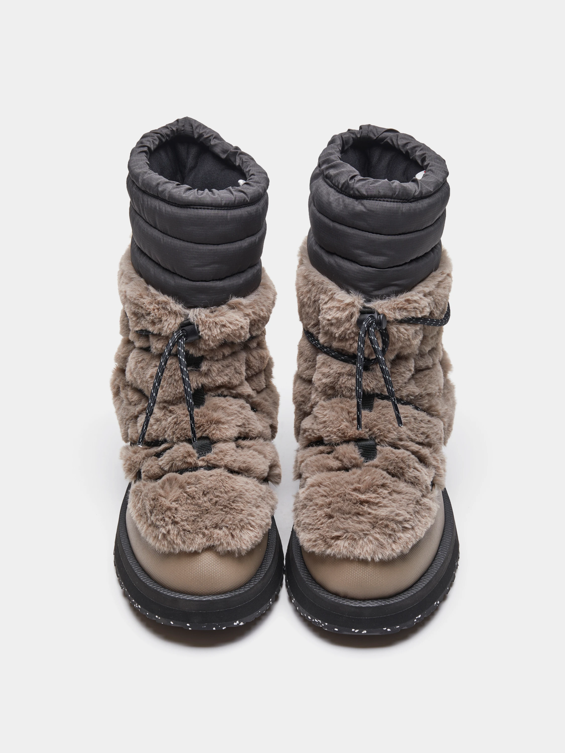 Женские ботинки SUICOKE BOWER-TRab-HI-FUR Taupe/Black