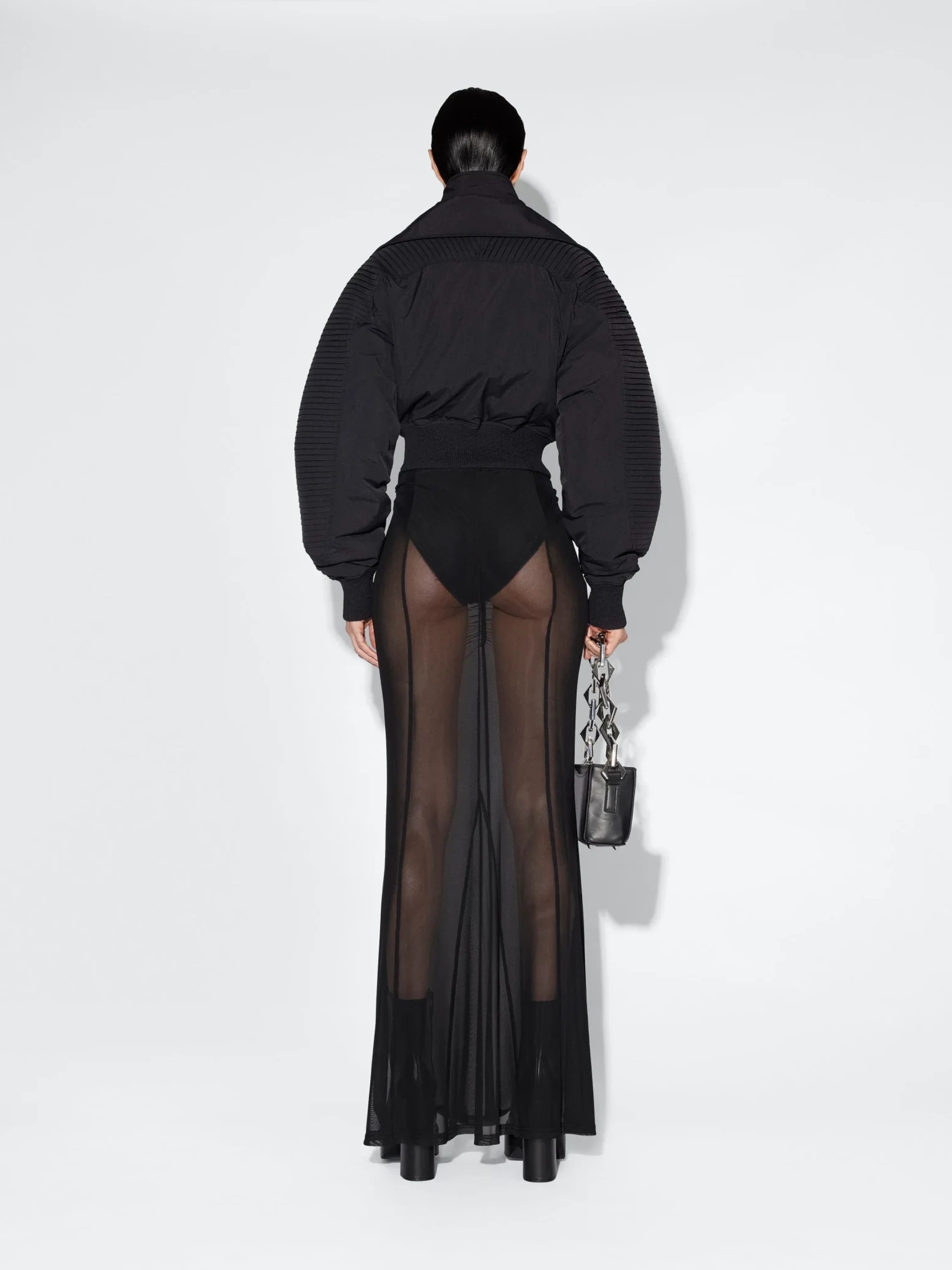 Женский бомбер Han Kjøbenhavn Pleated Bomber Black