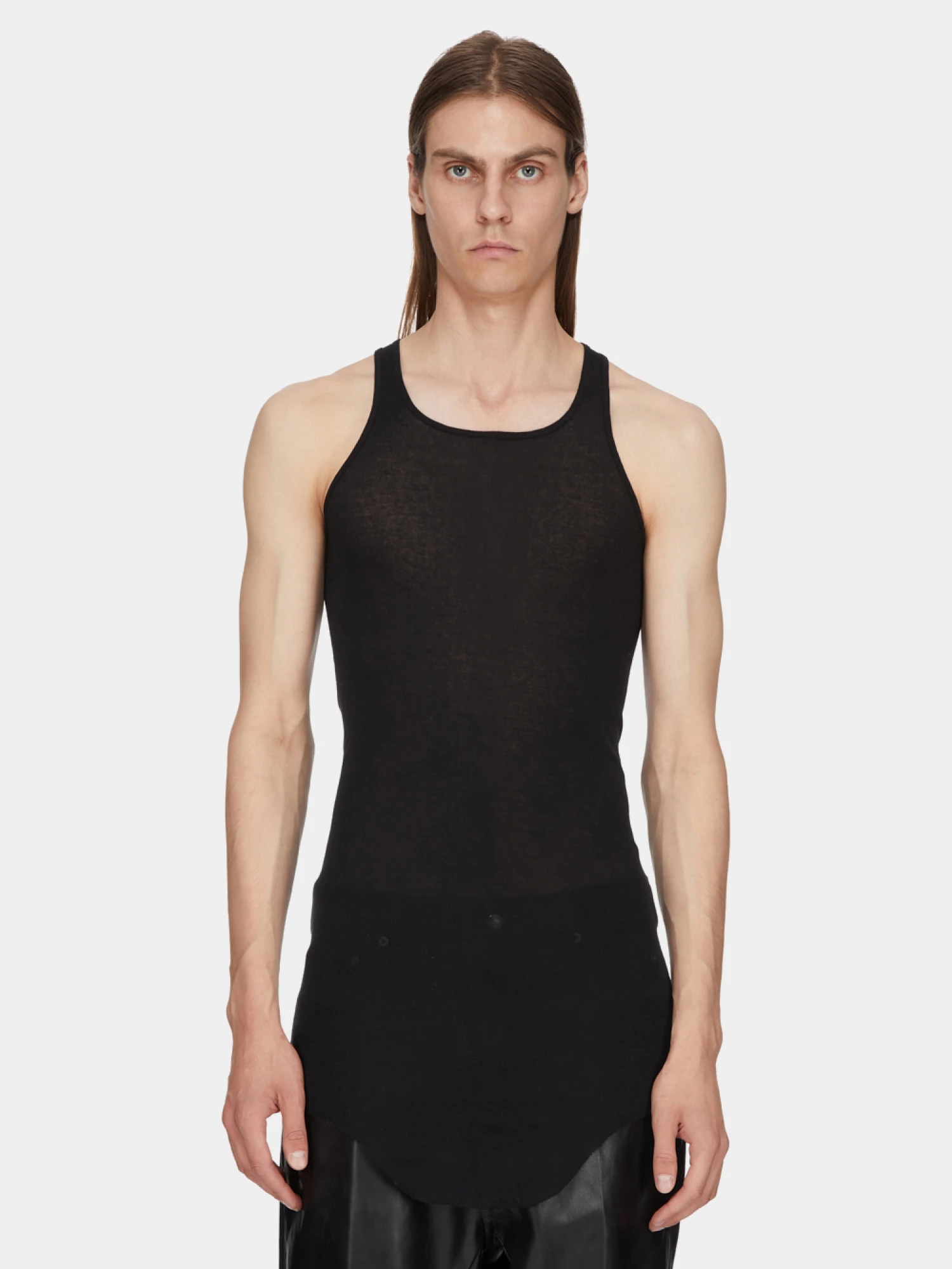 Майка Rick Owens Basic Rib Tank Black