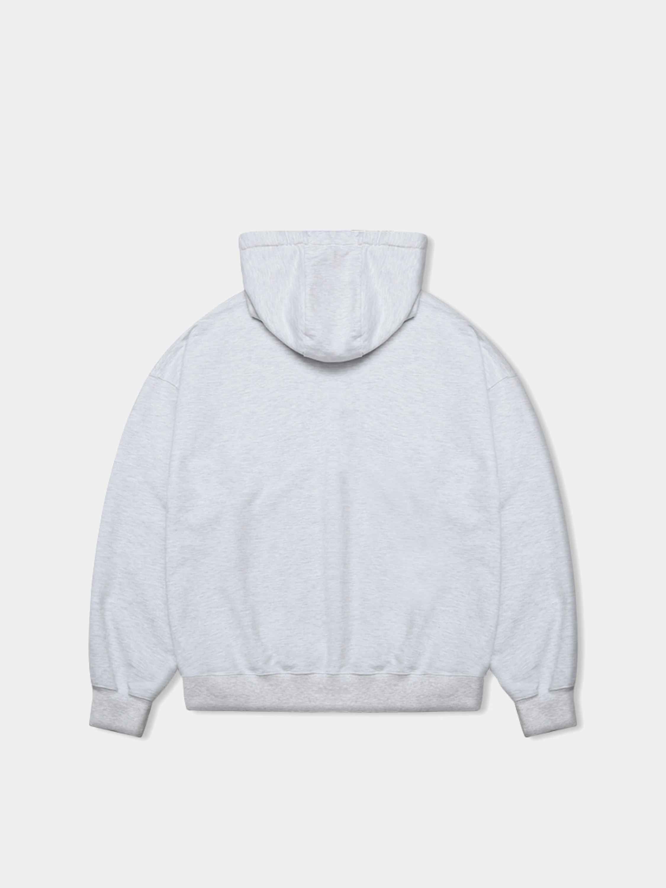 Худи ANGLAN Applique Heavy Sweat Hoodie White Melange