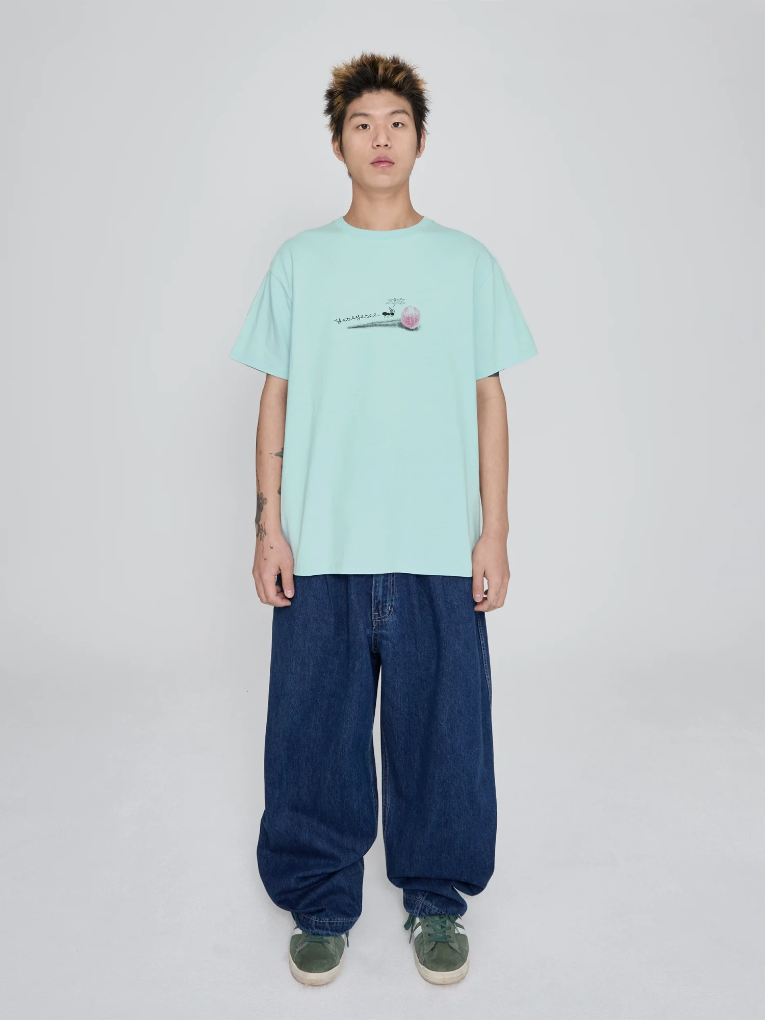 Футболка YESEYESEE Anthill Logo Tee Slate