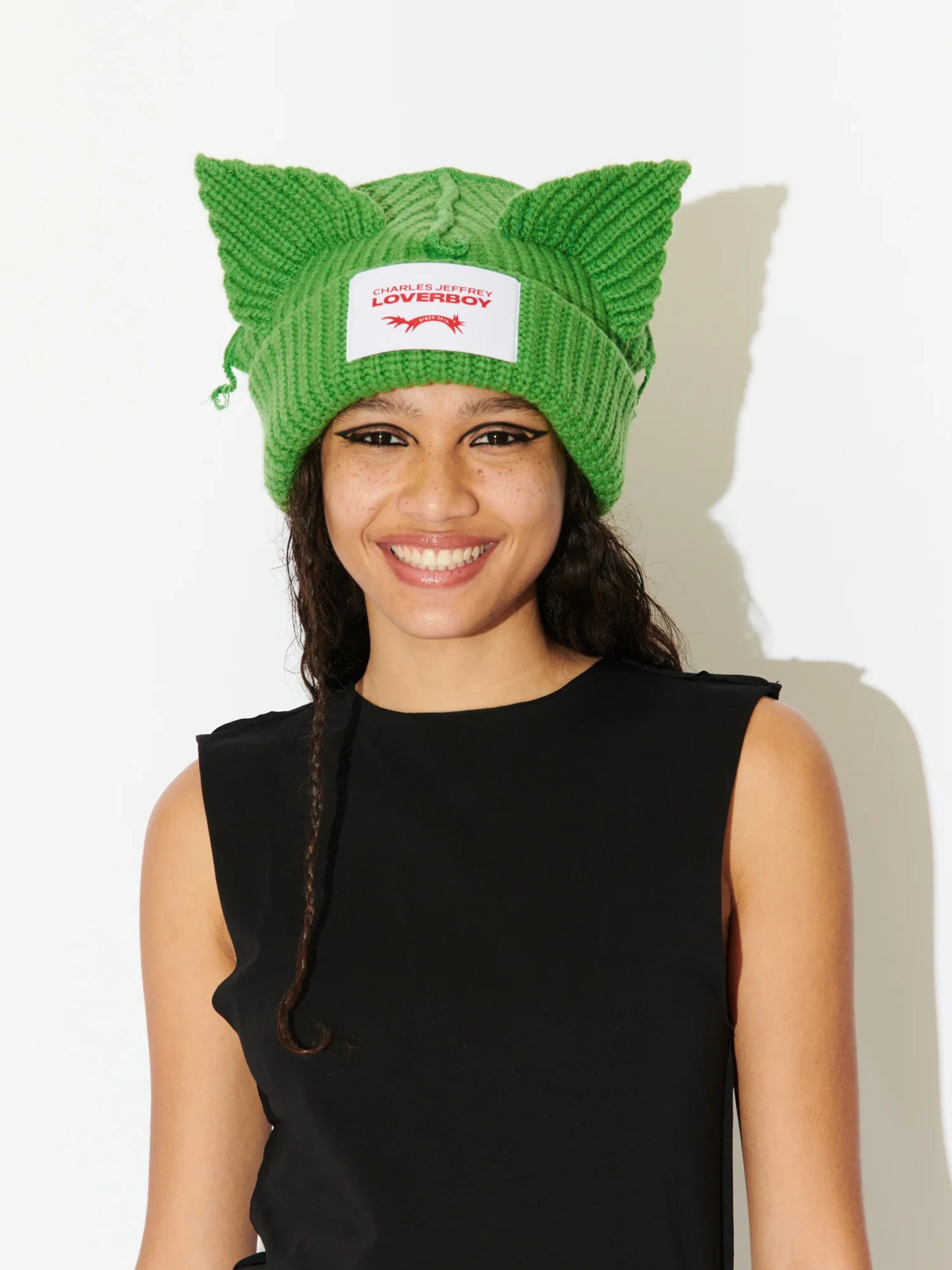 Шапка Charles Jeffrey Loverboy Chunky Ears Green