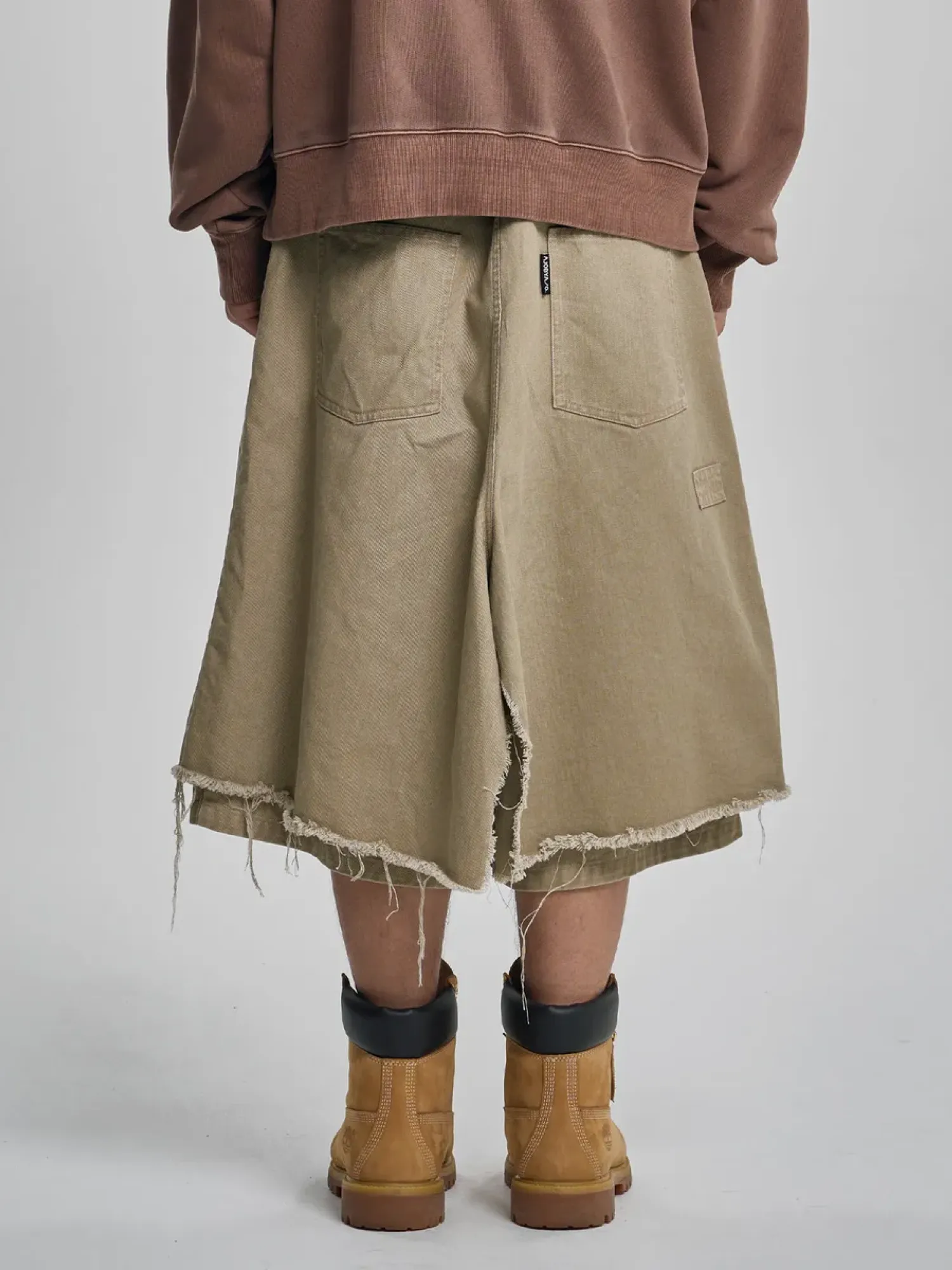 Шорты AJOBYAJO Washed Layered Cargo Beige