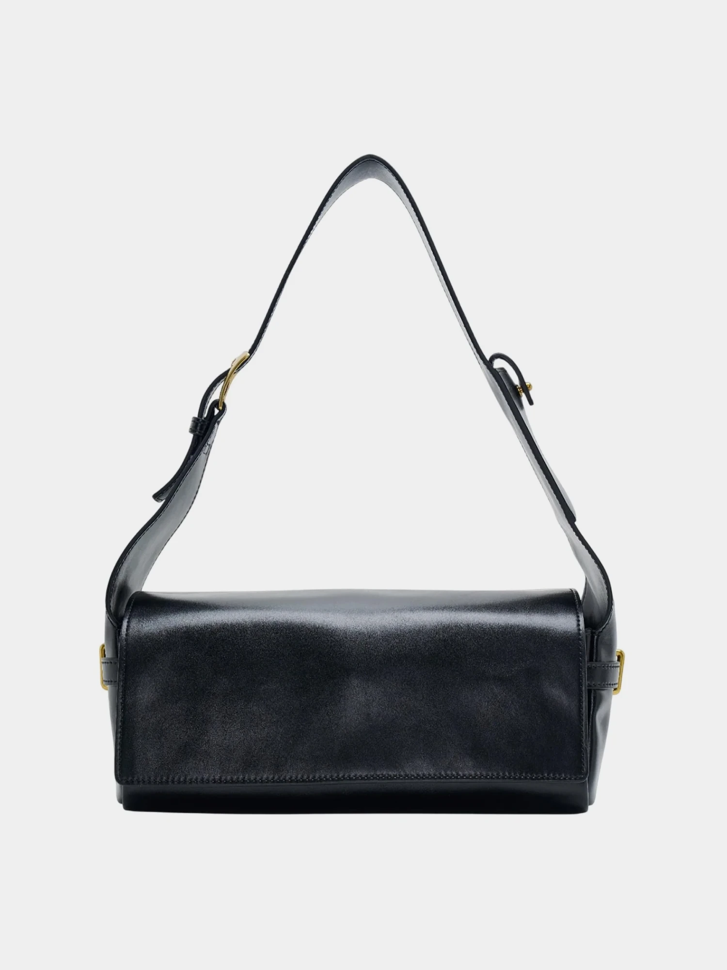 Женская сумка OPEN YY Leather Belting Duffle Black